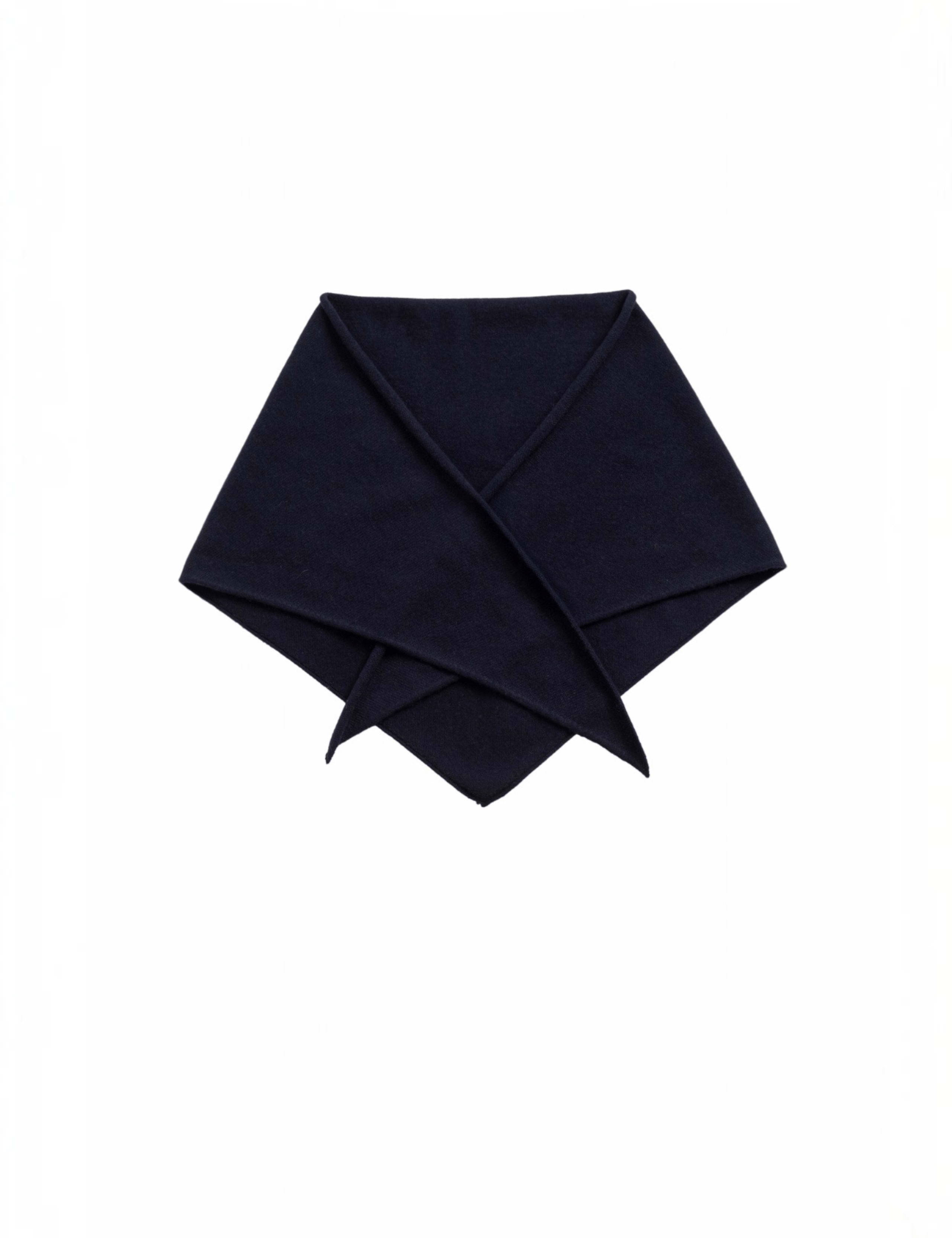 Wool Rich Jacquard Triangle Scarf