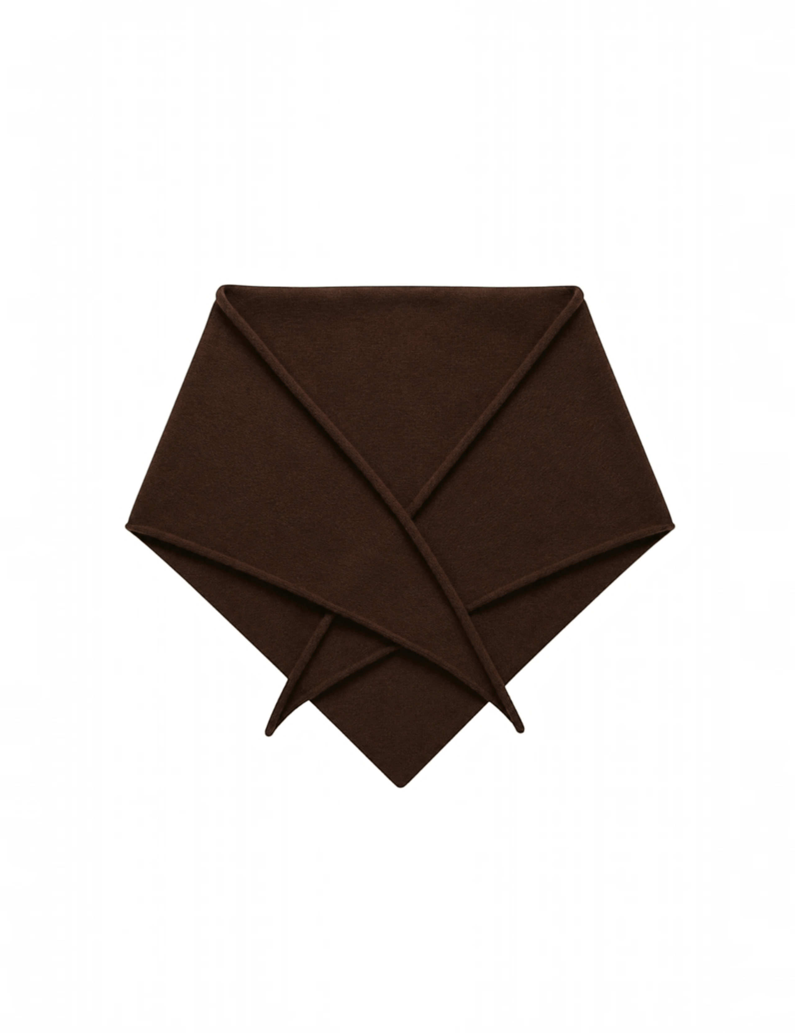 Wool Rich Jacquard Triangle Scarf