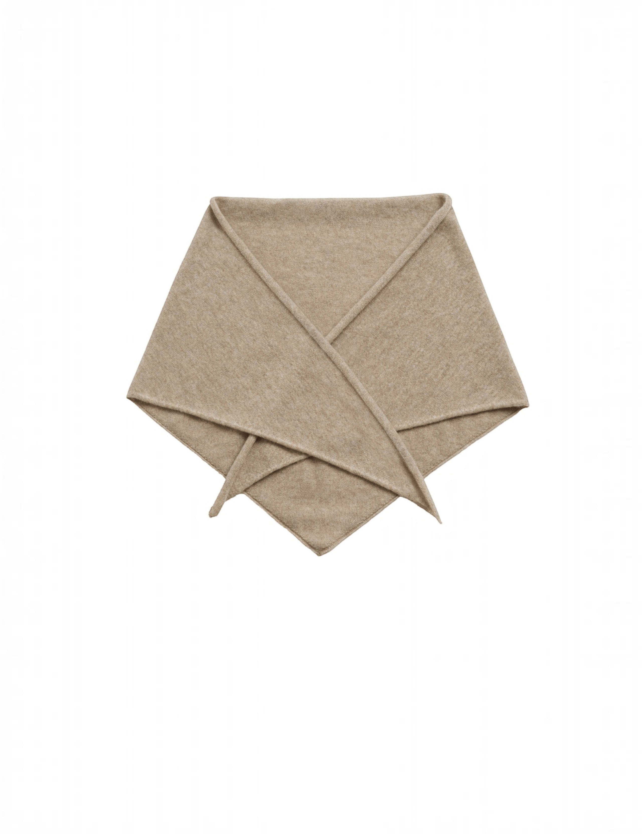 Wool Rich Jacquard Triangle Scarf