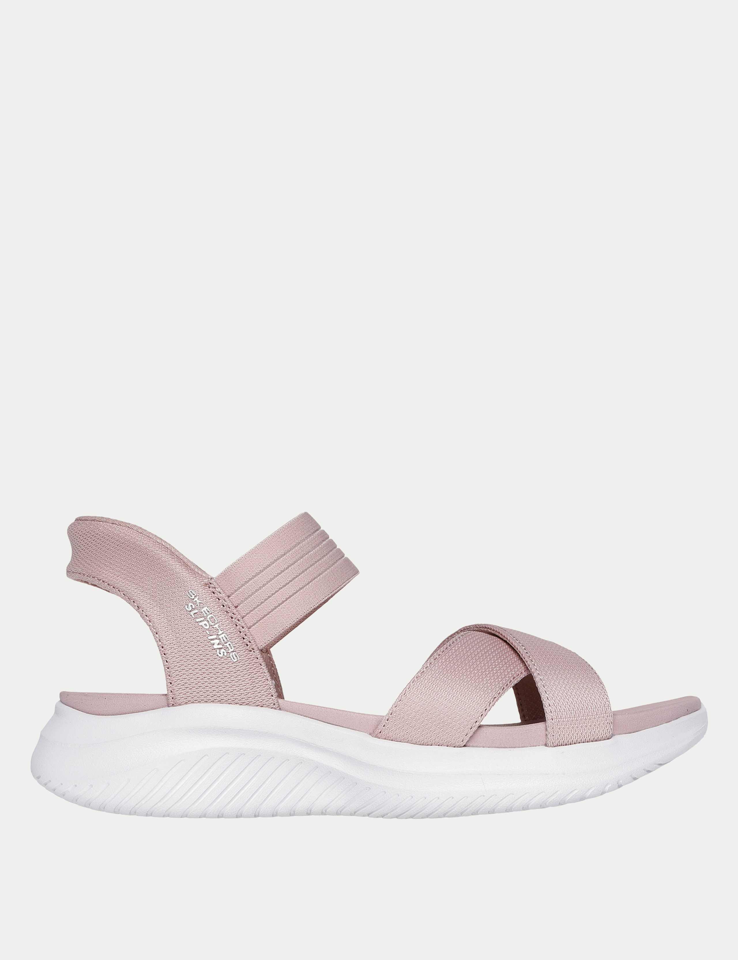 Crossover Ankle Strap Footbed Sandals
