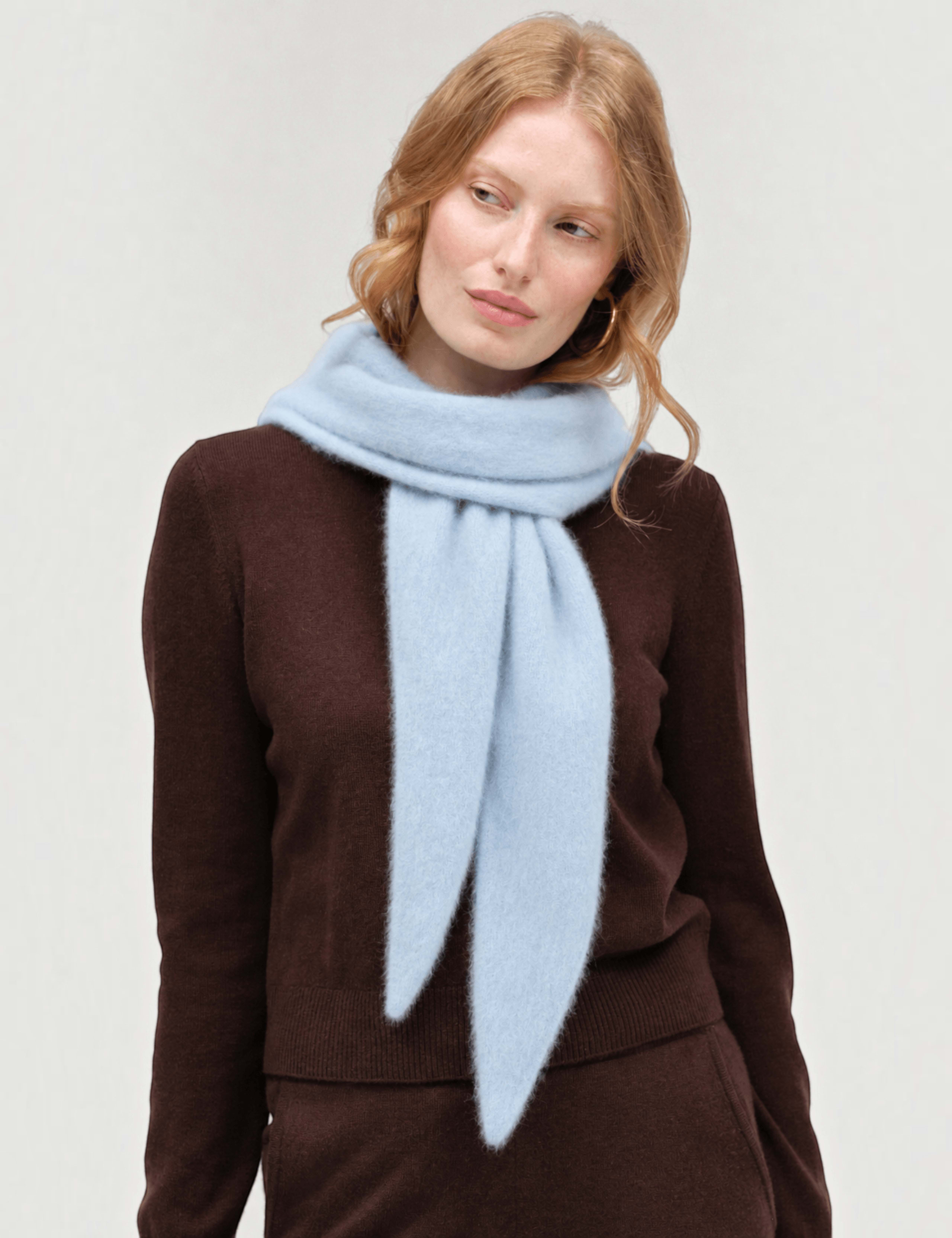Lightweight Merino Wool Triangle Scarf