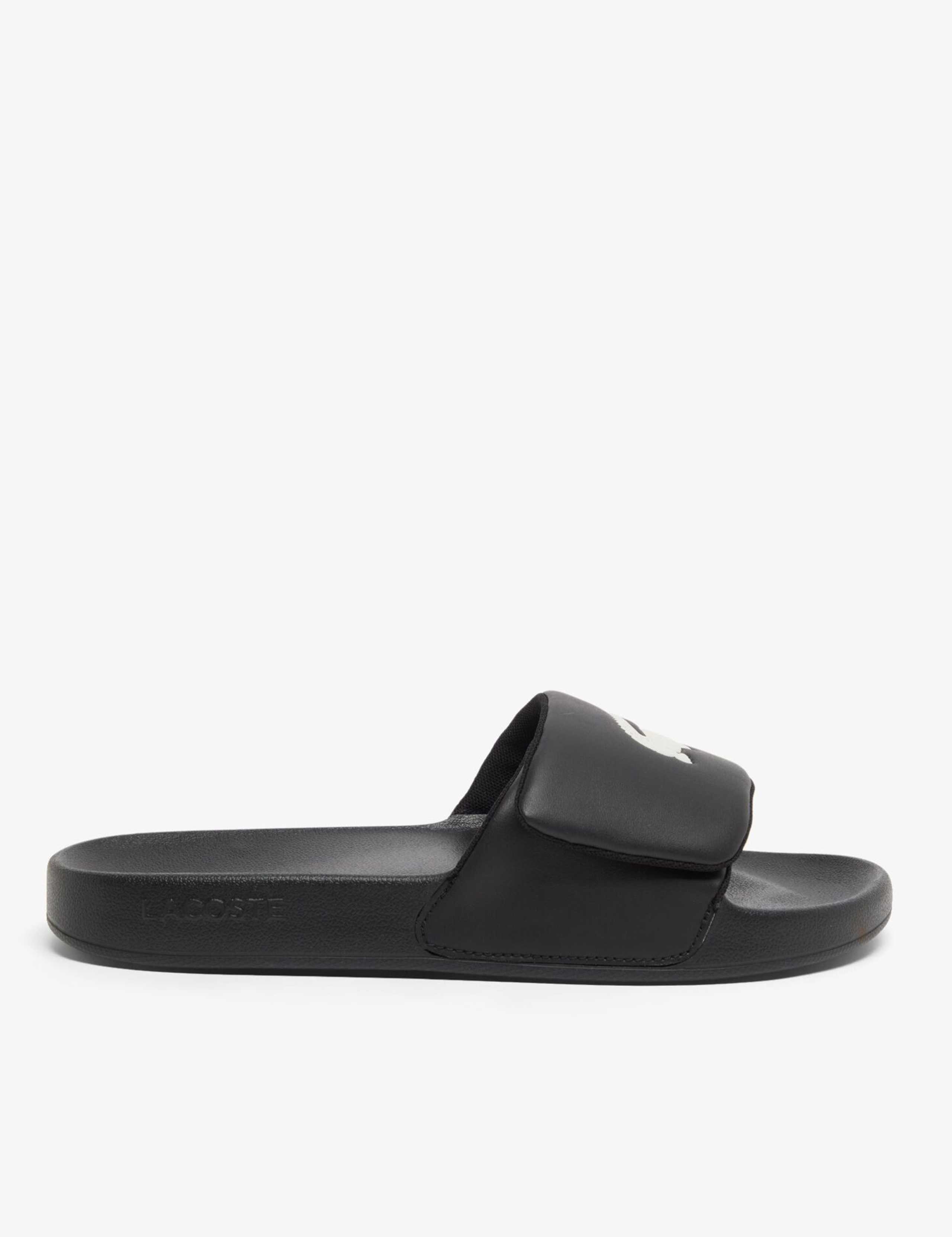 Serve Leather Slip on Pool Sliders
