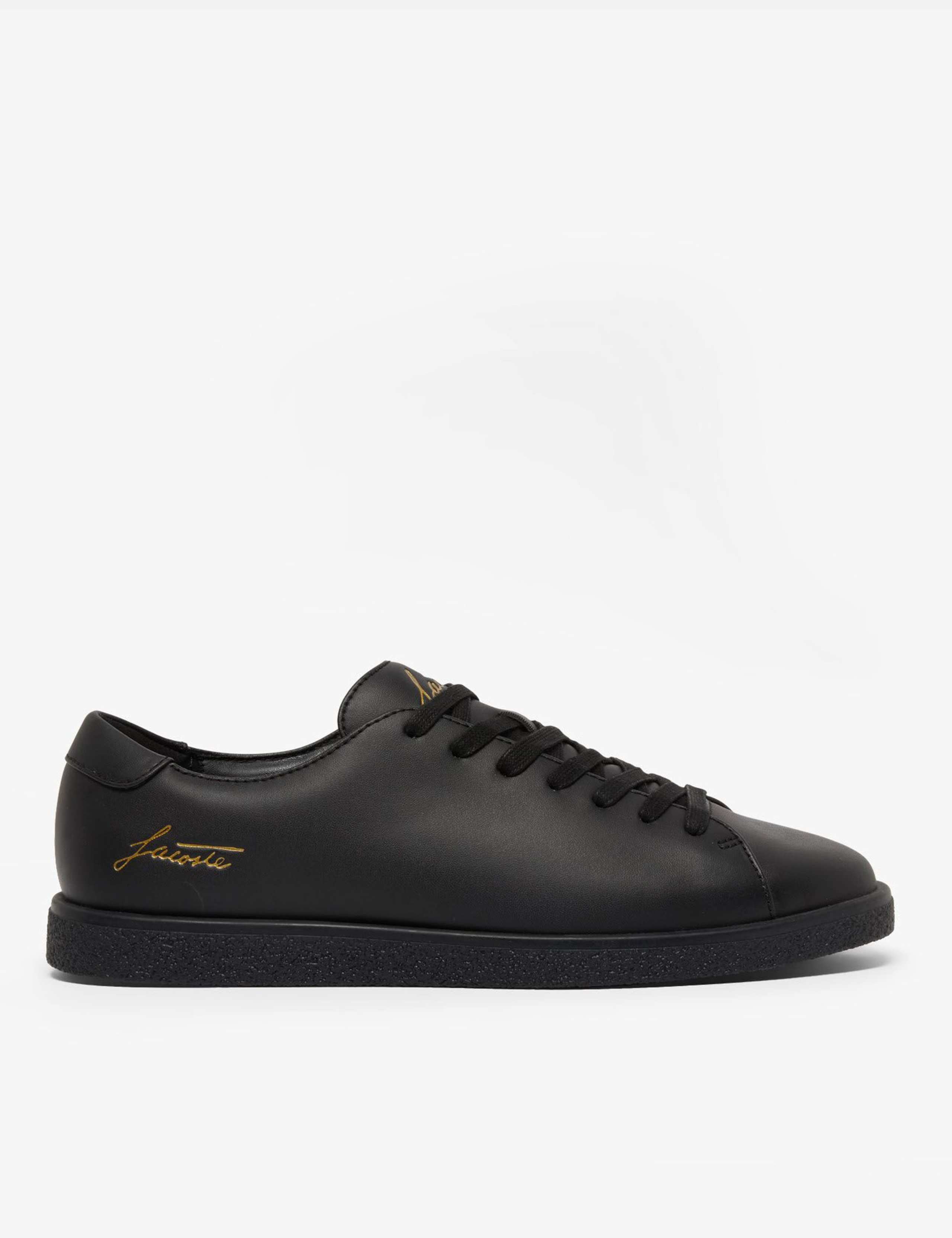 Leather Lace Up Trainers