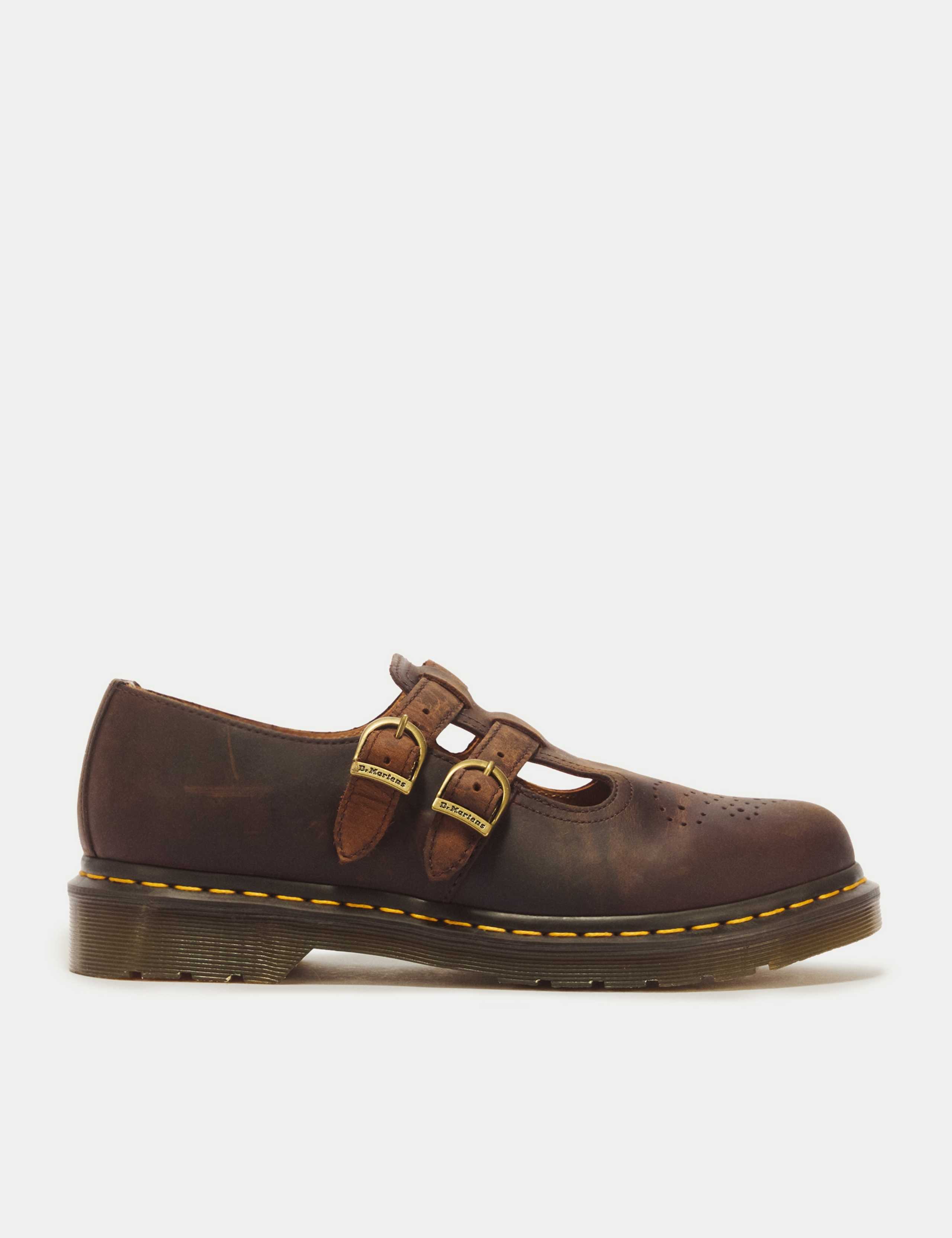 8065 Crazy Horse Leather Mary Jane Shoes