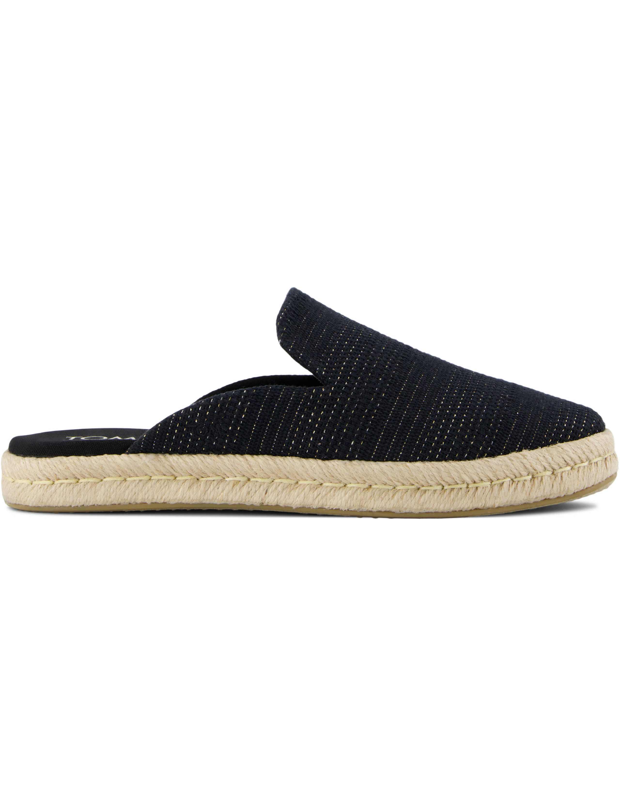 Metallic Flat Mule Espadrilles