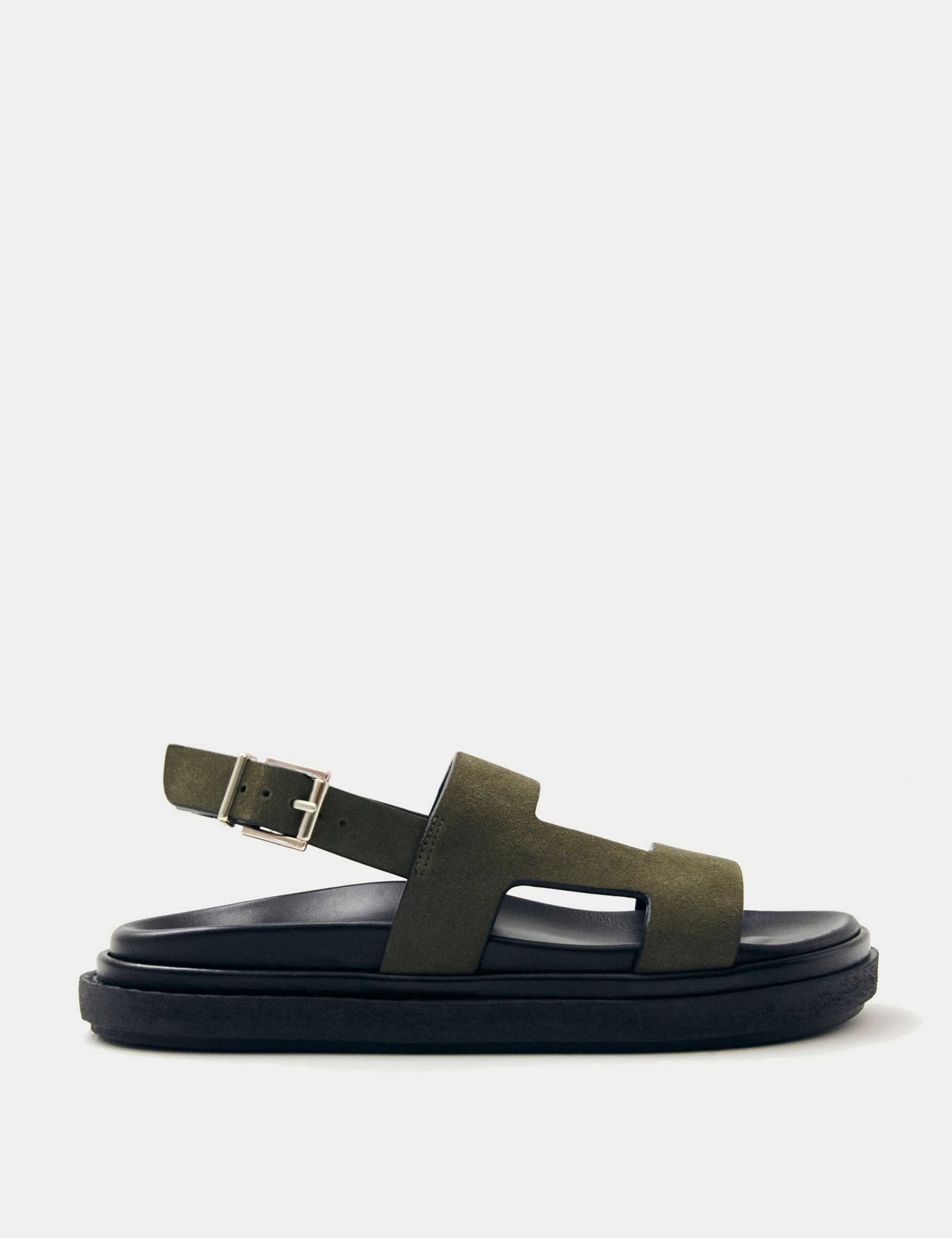 Lorelei Suede Footbed Sandals