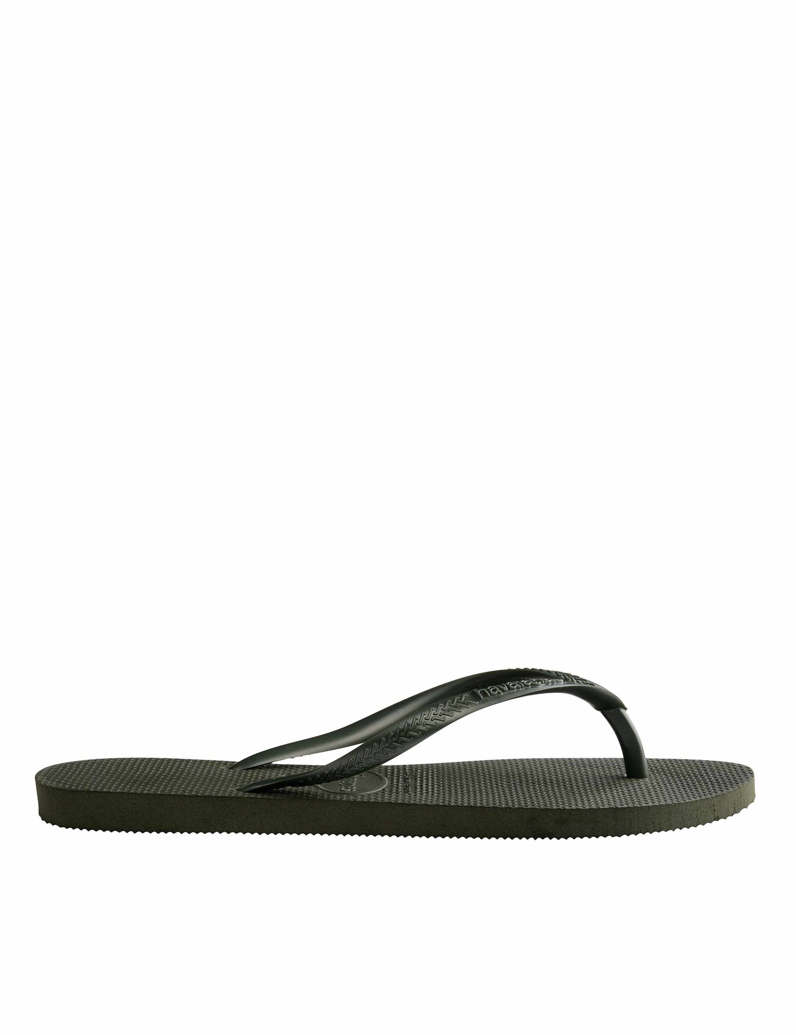 Slim Metallic Flip Flops