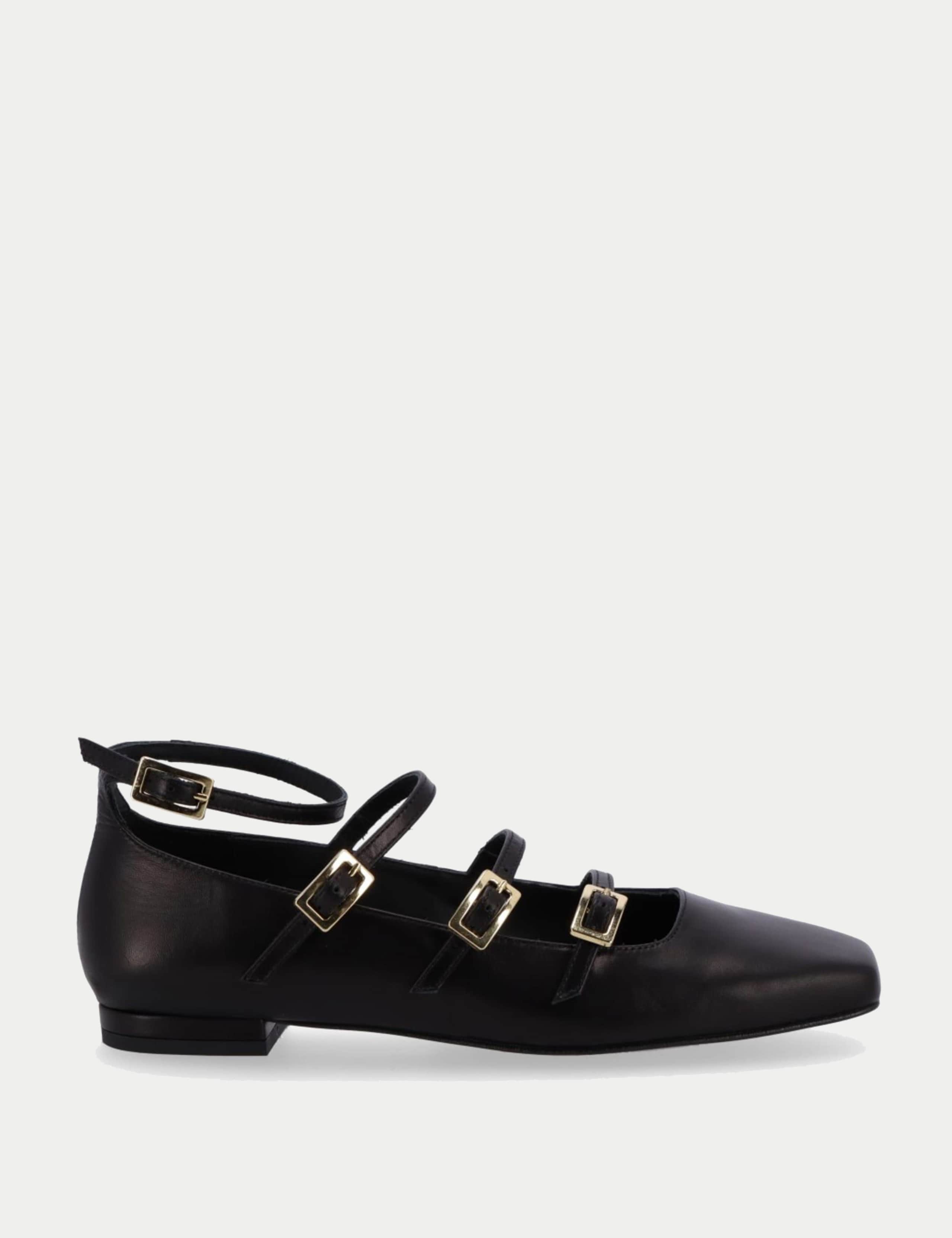 Luke Leather Mary Jane Ballet Pumps