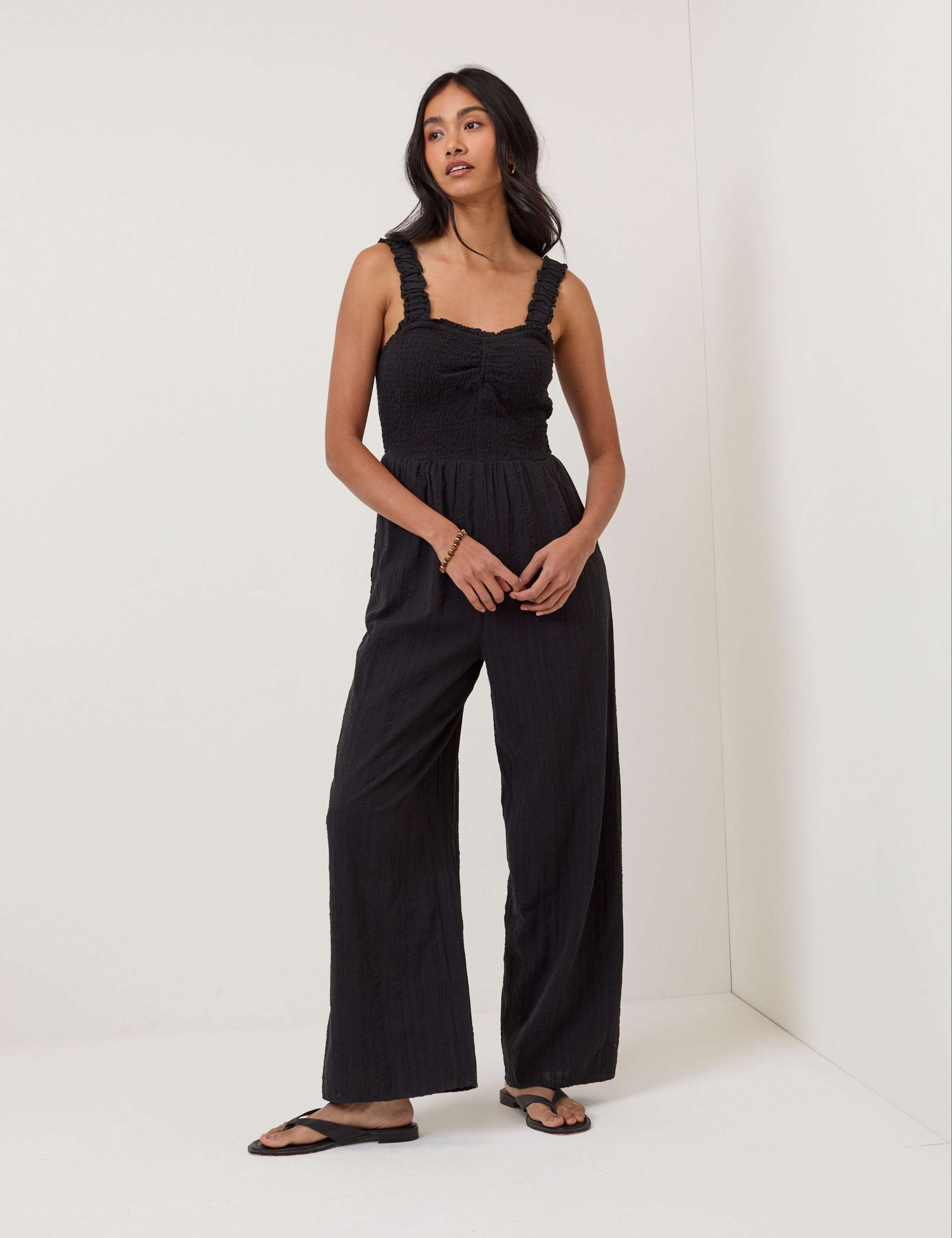 Pure Cotton Strappy Jumpsuit