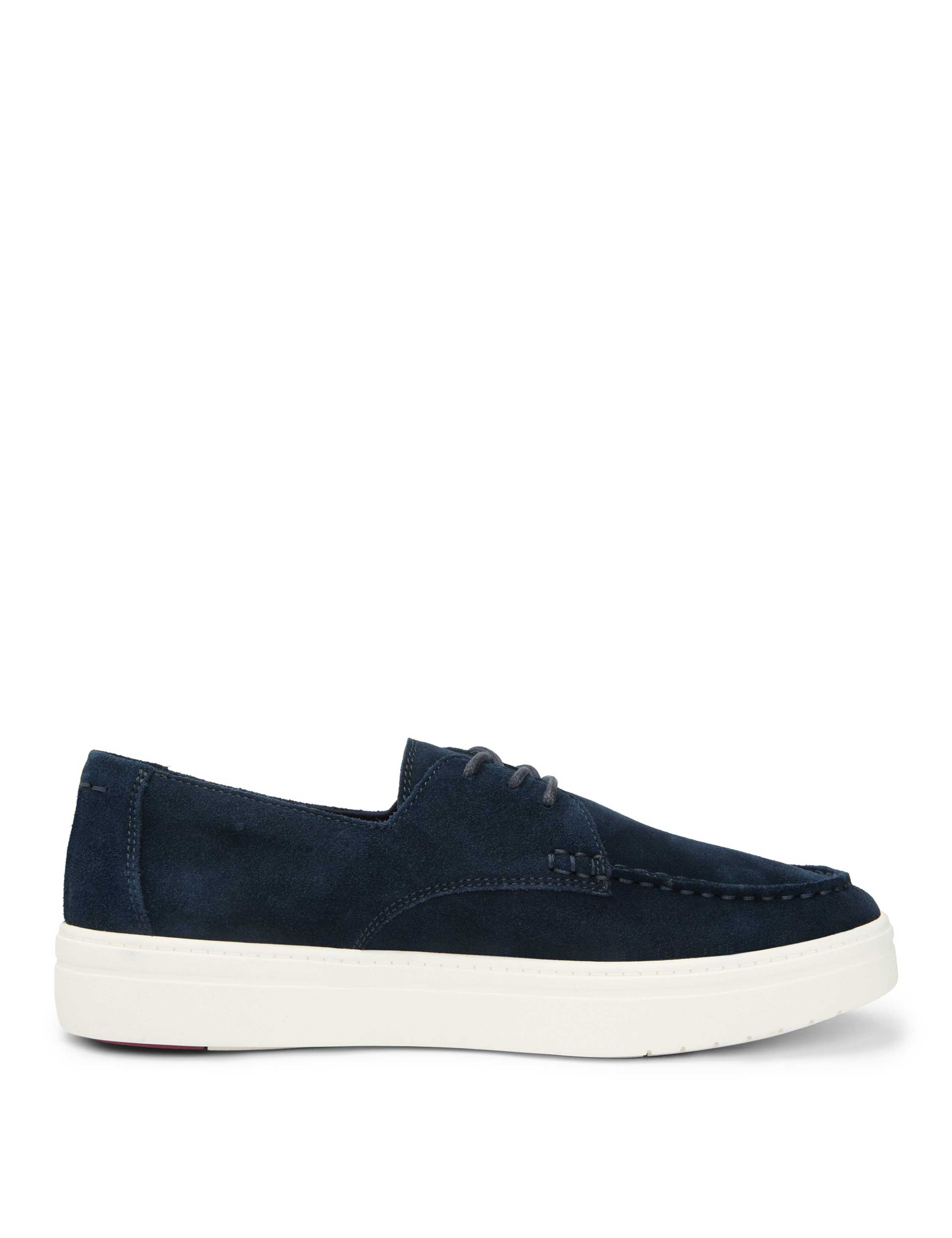 Suede Casual Stitch Toe Hybrid Boat Shoes