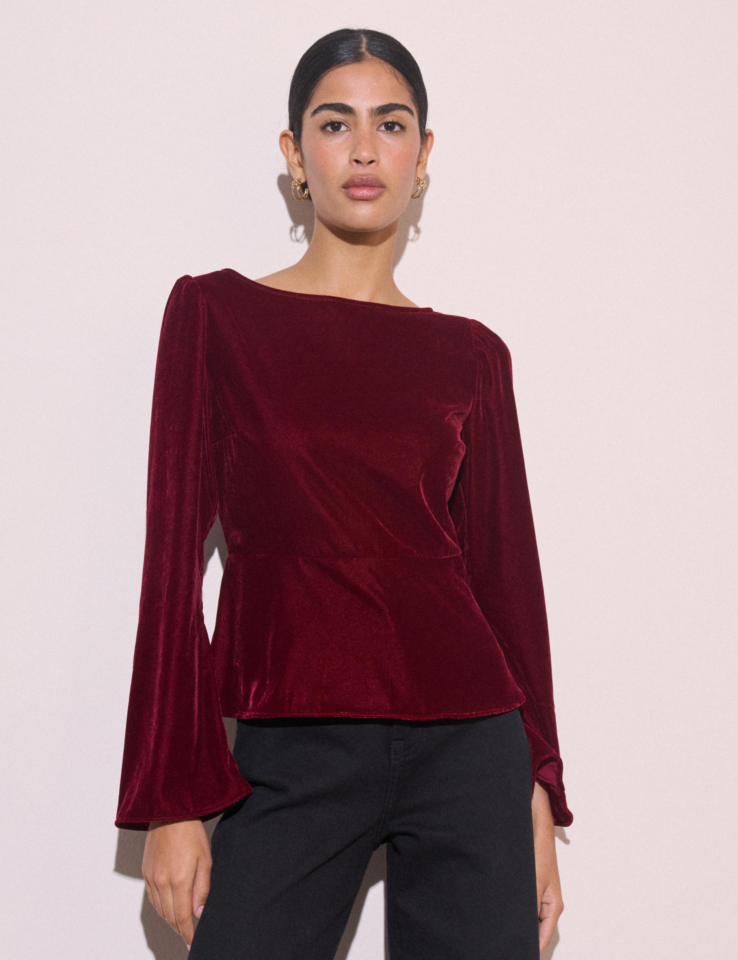 Slash Neck Regular Fit Top