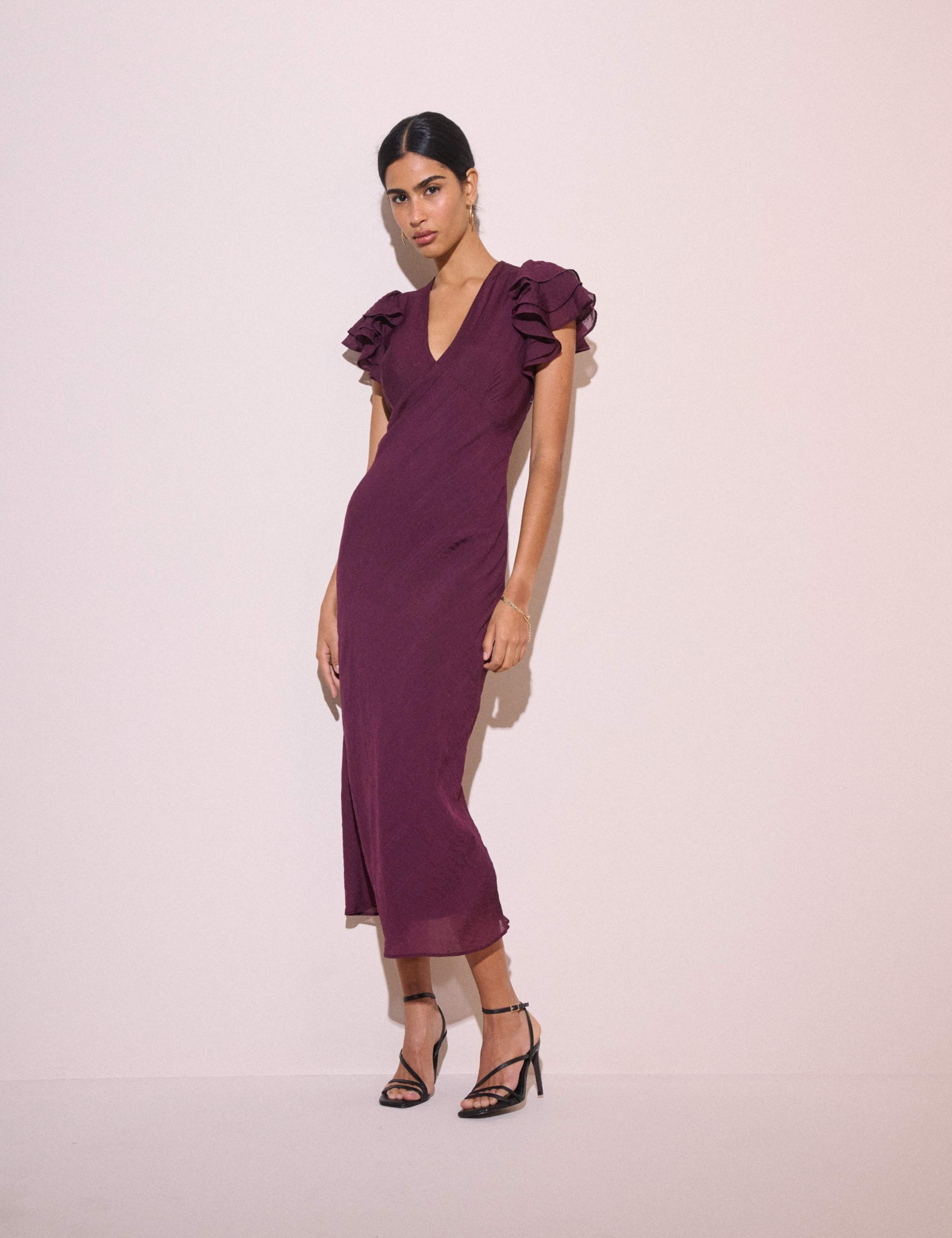 Layla V Neck Midi Dress