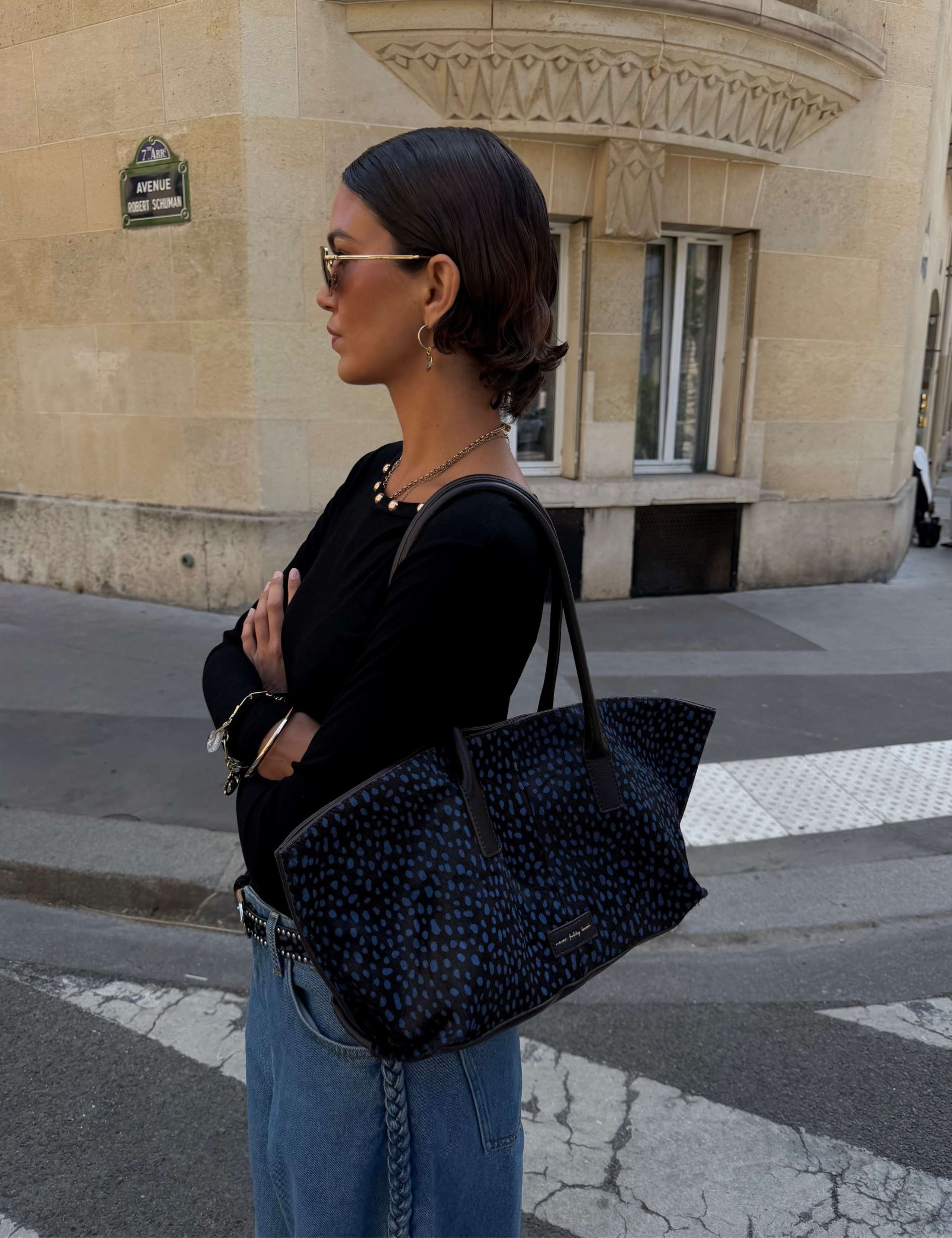 Leather Printed Shoulder Bag