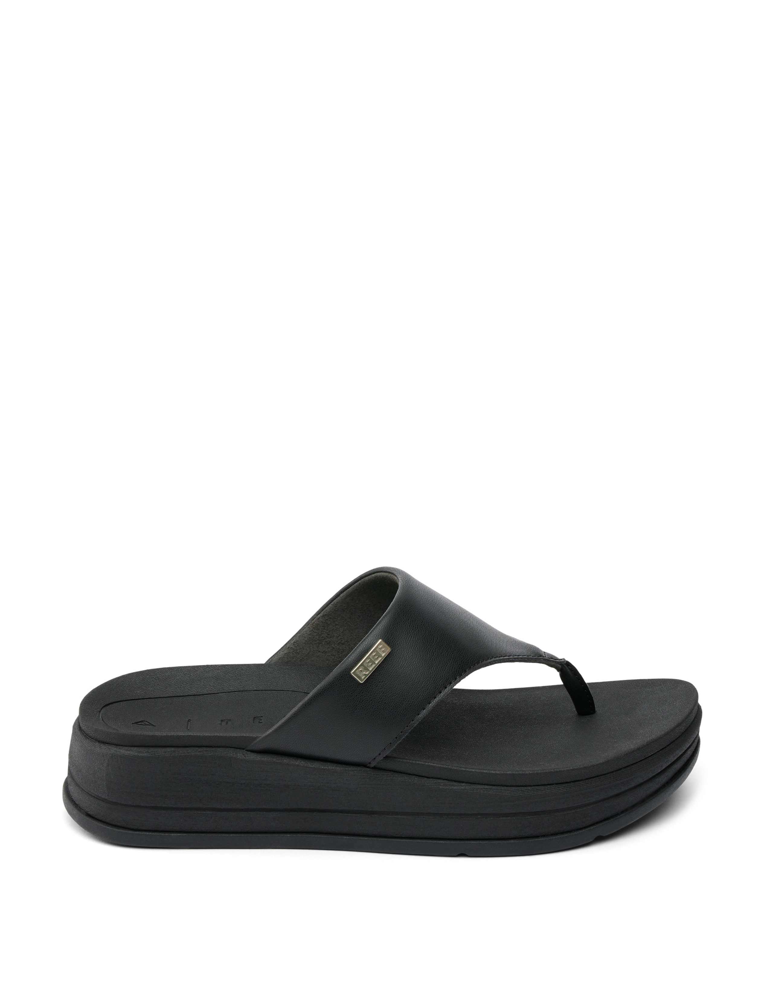 Aura Serenity Metallic Platform Flip Flops