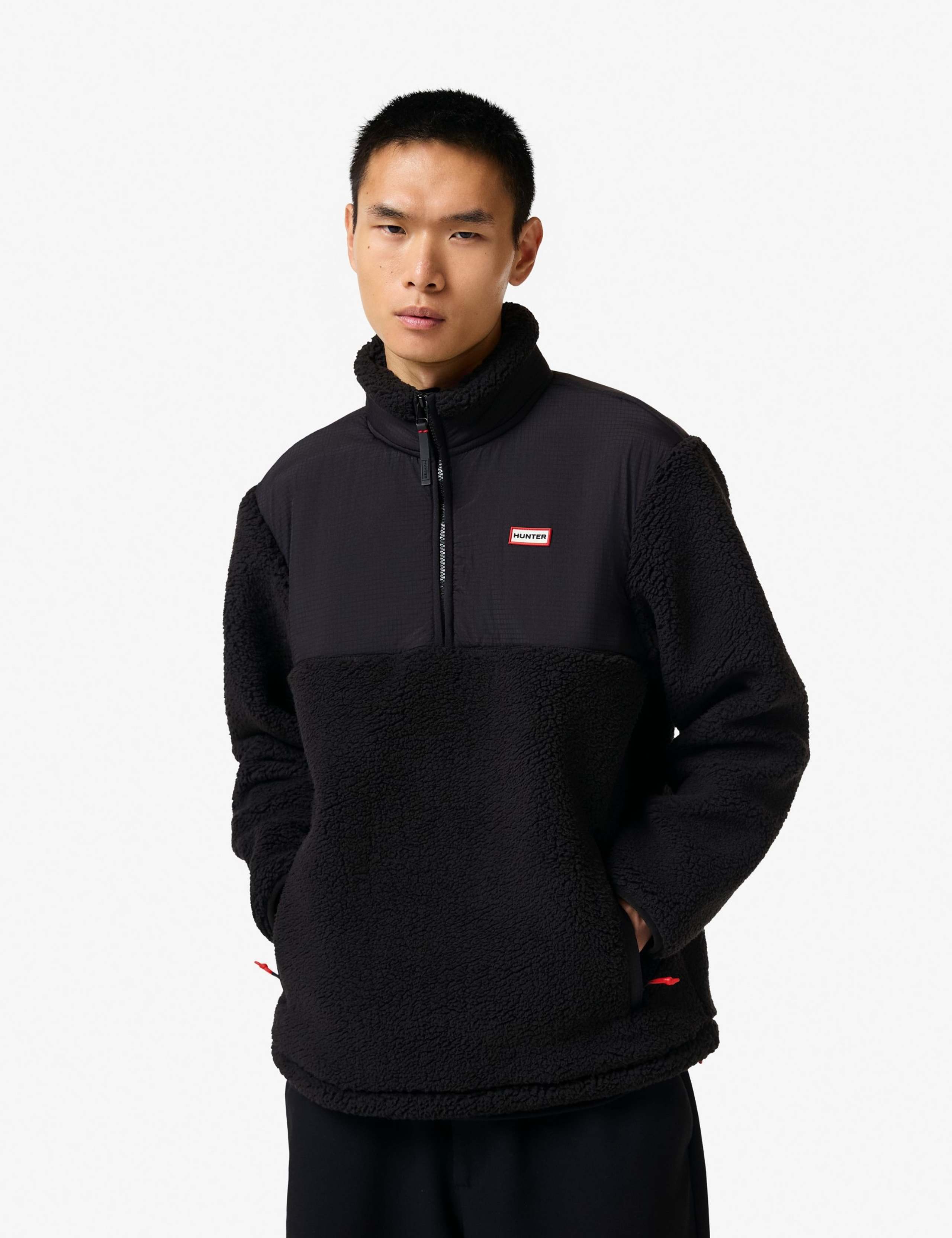 Quarter Zip Borg Fleece Sweatshirt