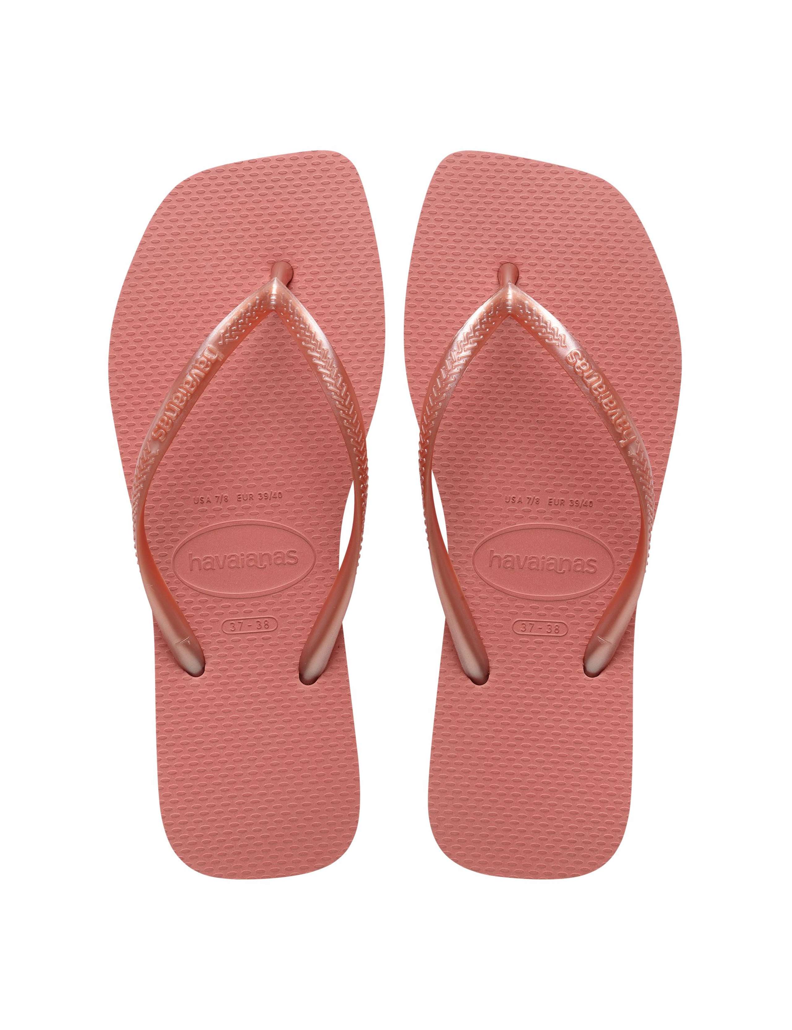 Slim Square Flip Flops
