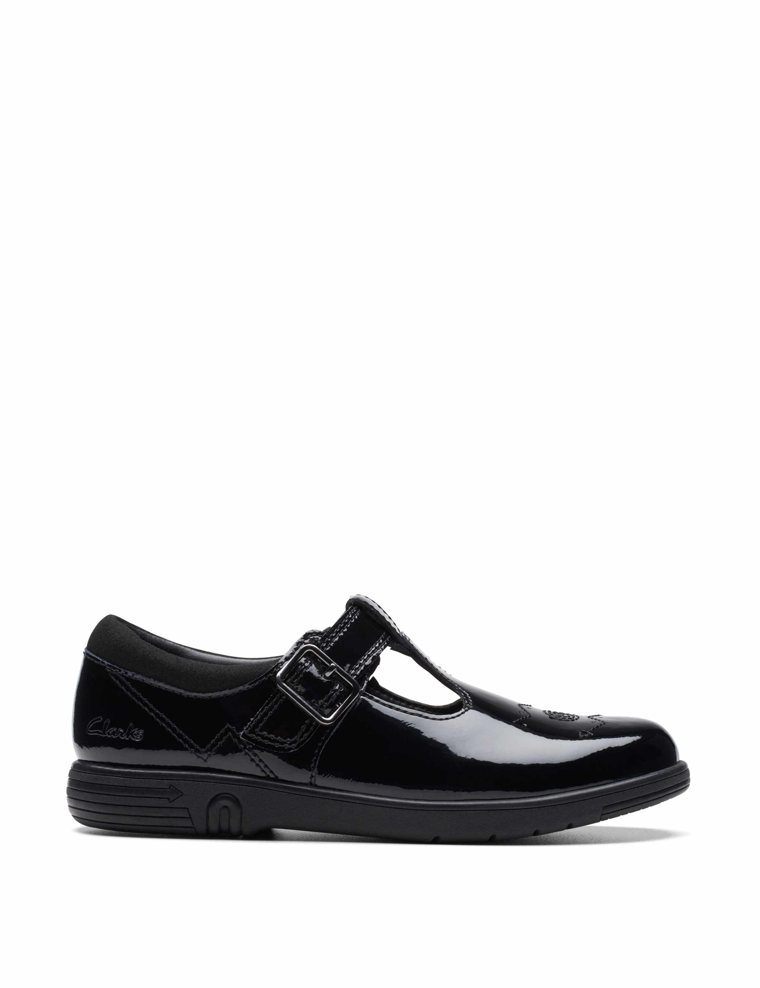 Kids' Patent T Bar Shoes (8 Small - 3½ Large)