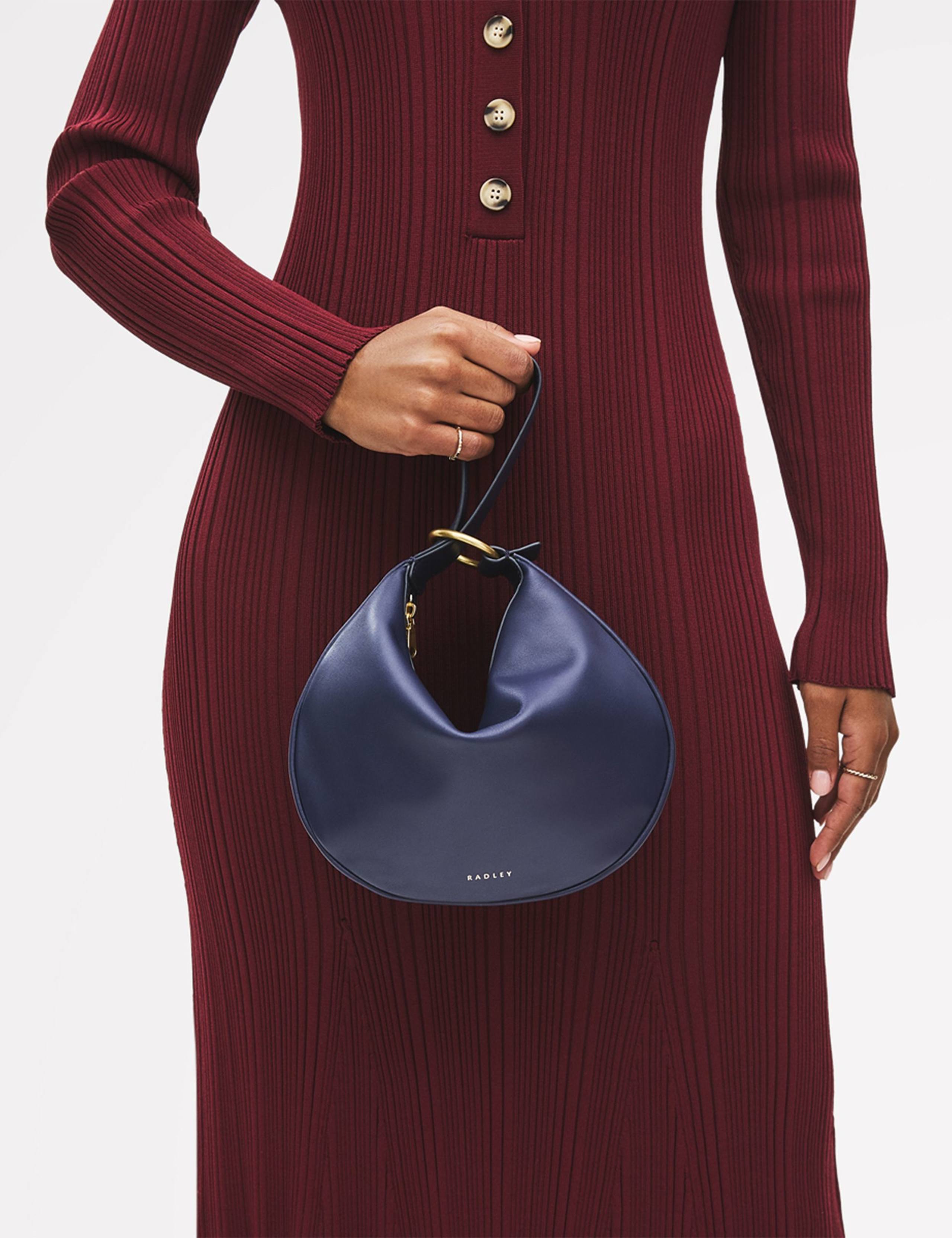 The Harrington Leather Top Handle Clutch Bag