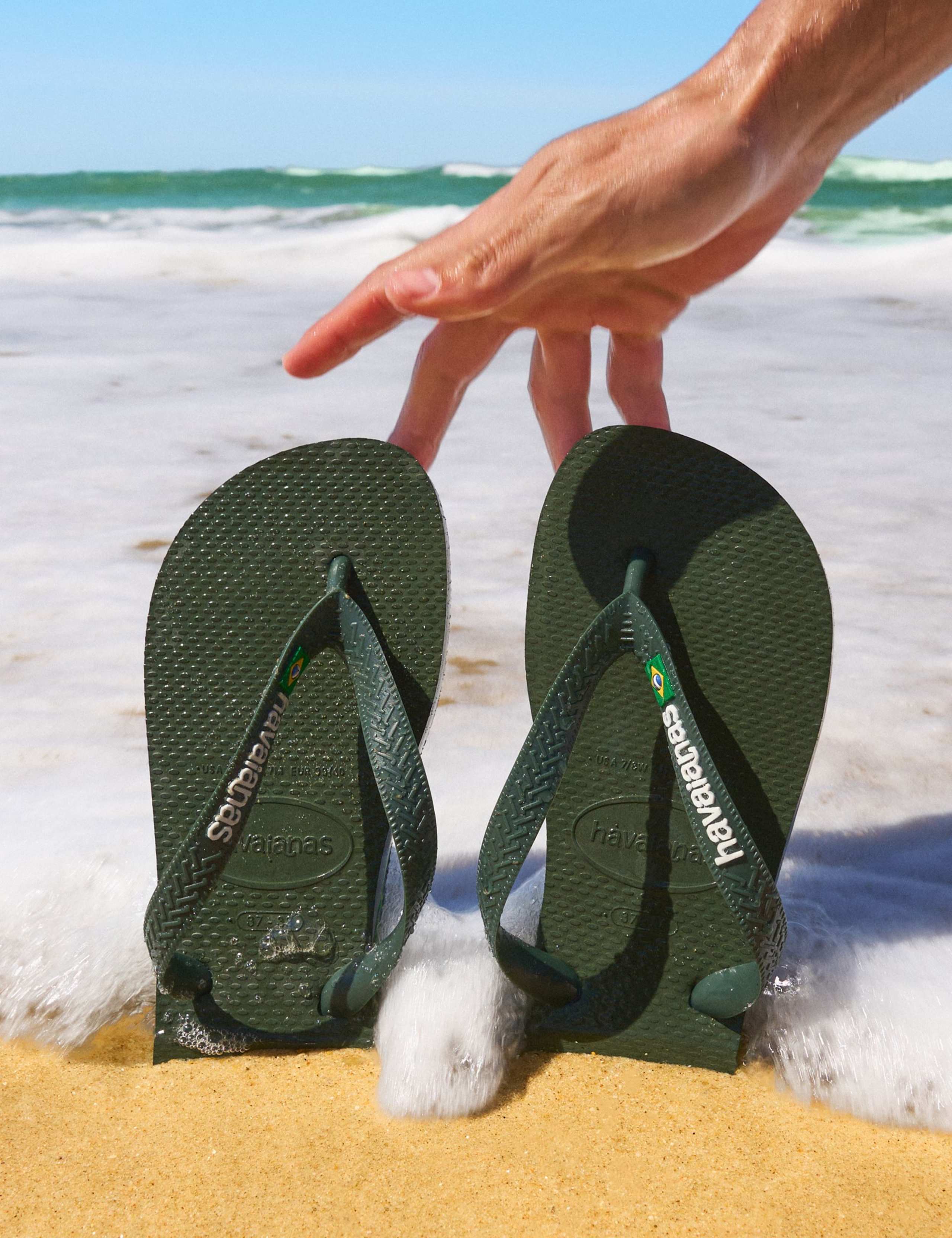 Brasil Logo Flip Flops