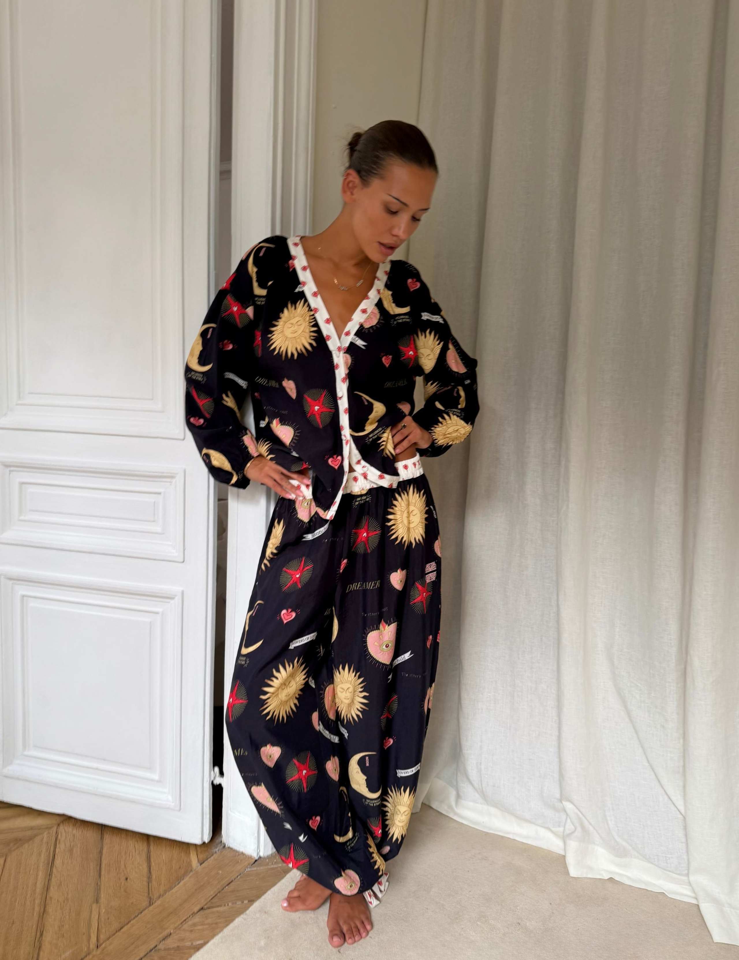 Printed Long Pyjama Set