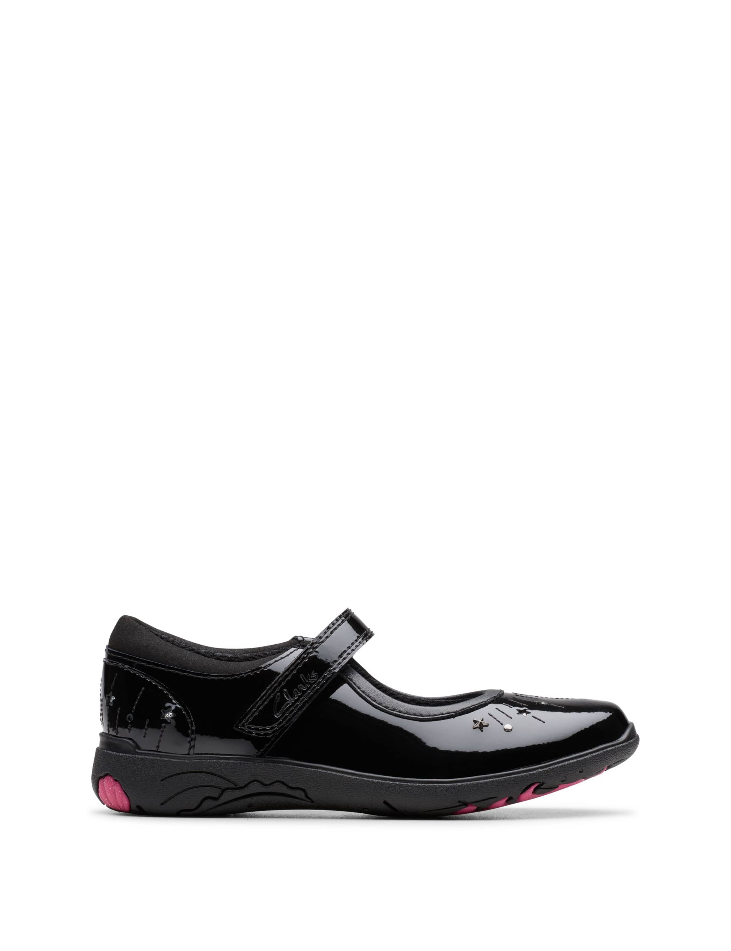 Leather Riptape School Shoes (8 Small-2½ Large)