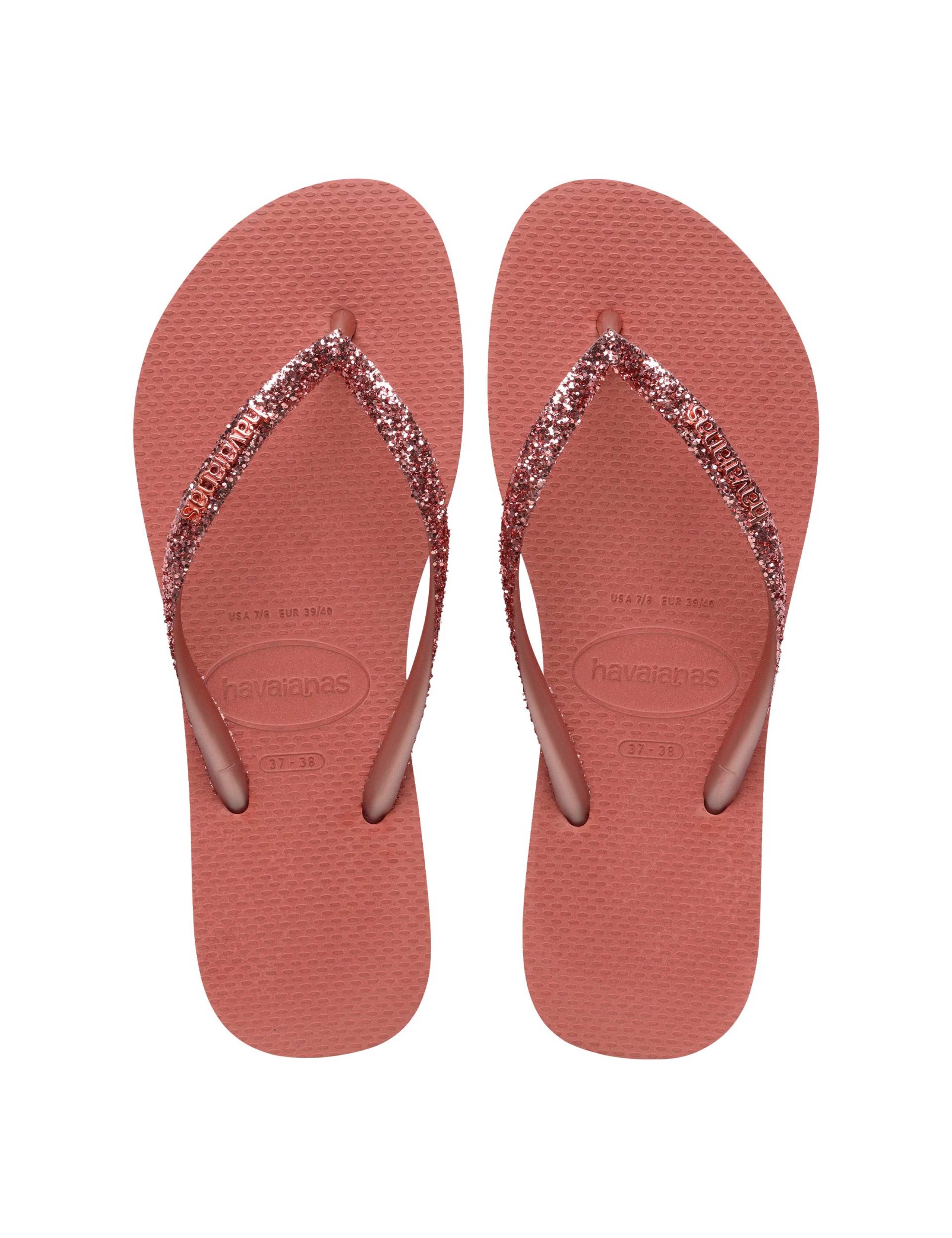 Glitter Flat Flip Flops