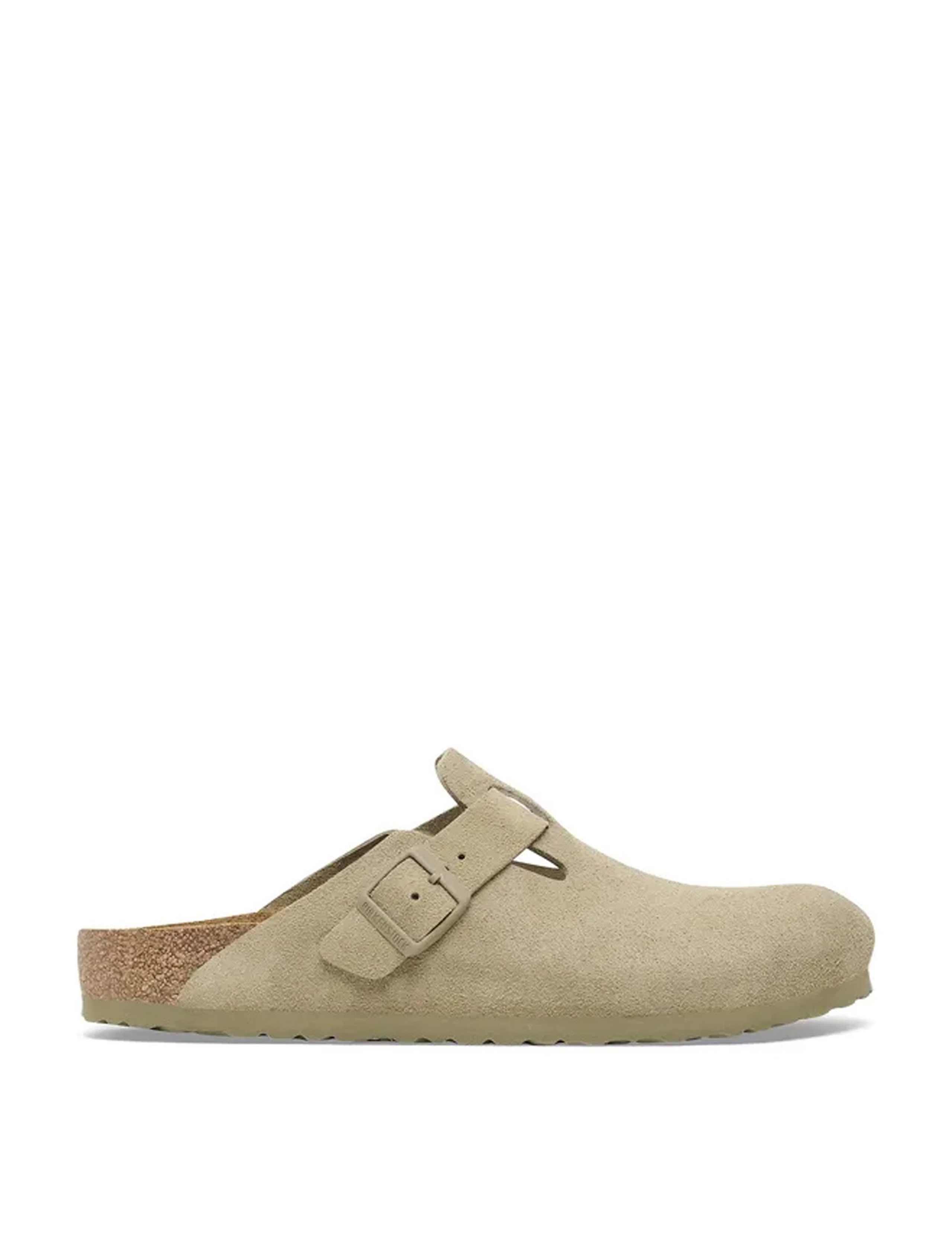 Boston Suede Footbed Clogs
