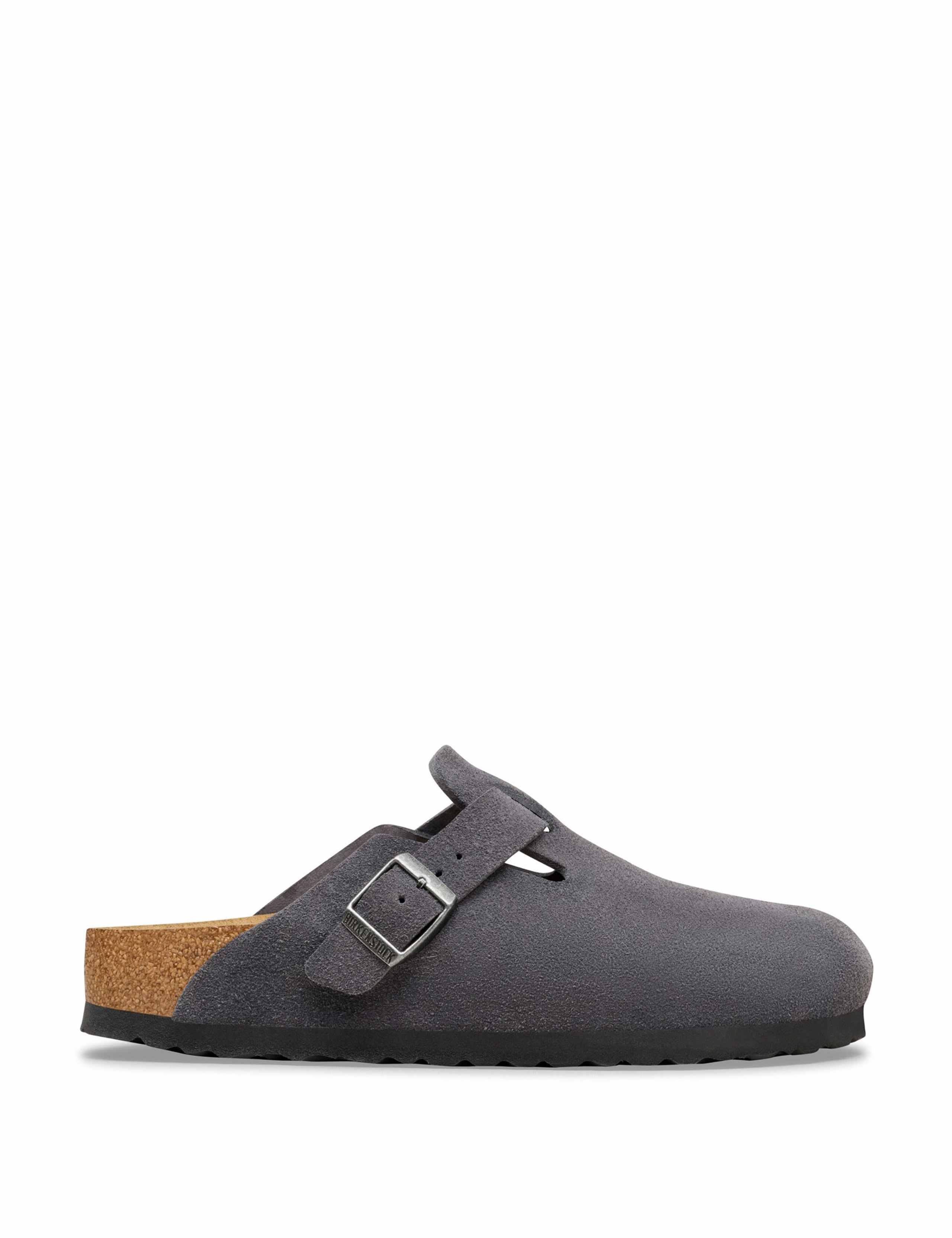 Boston Suede Footbed Clogs