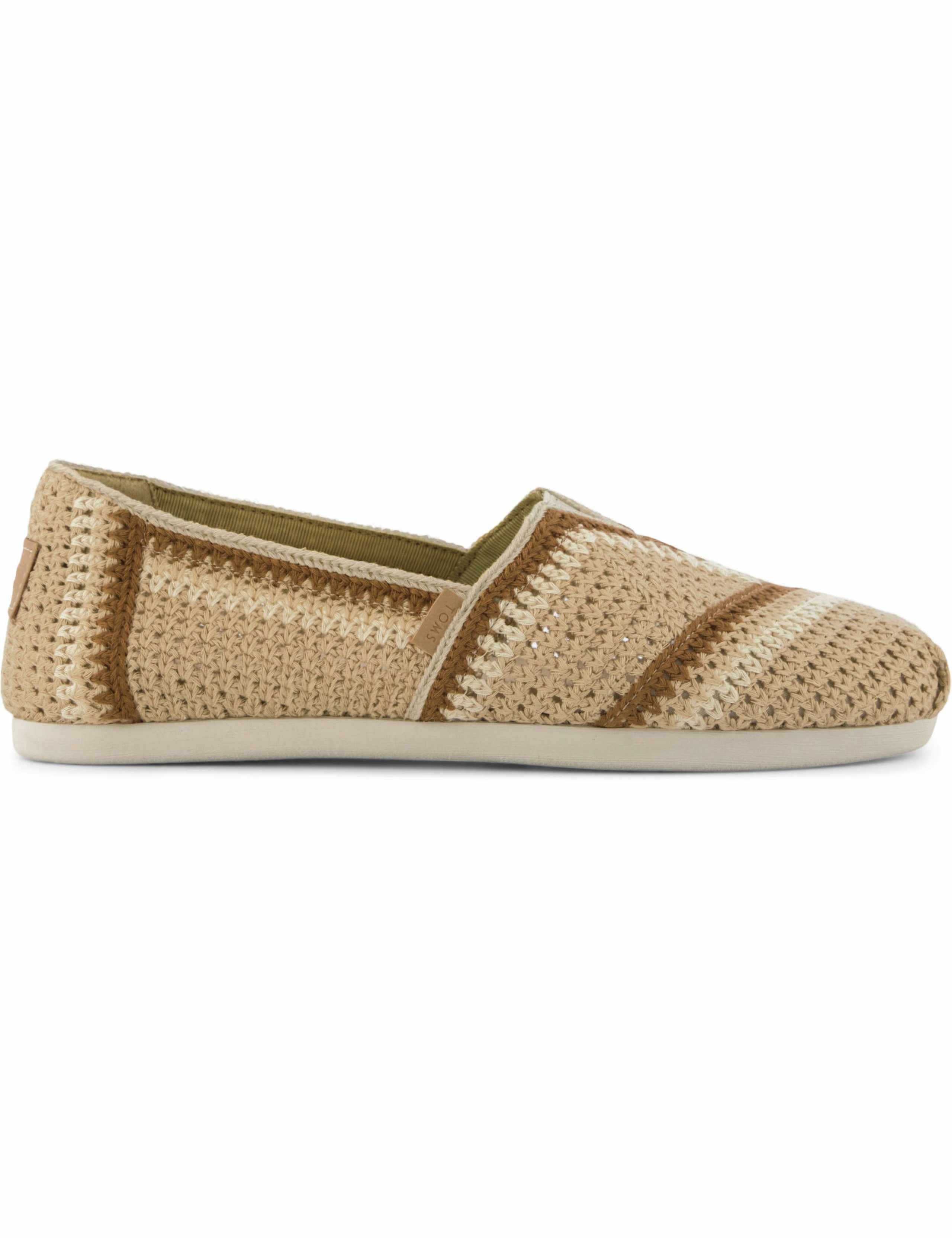 Knitted Slip On Flat Espadrilles