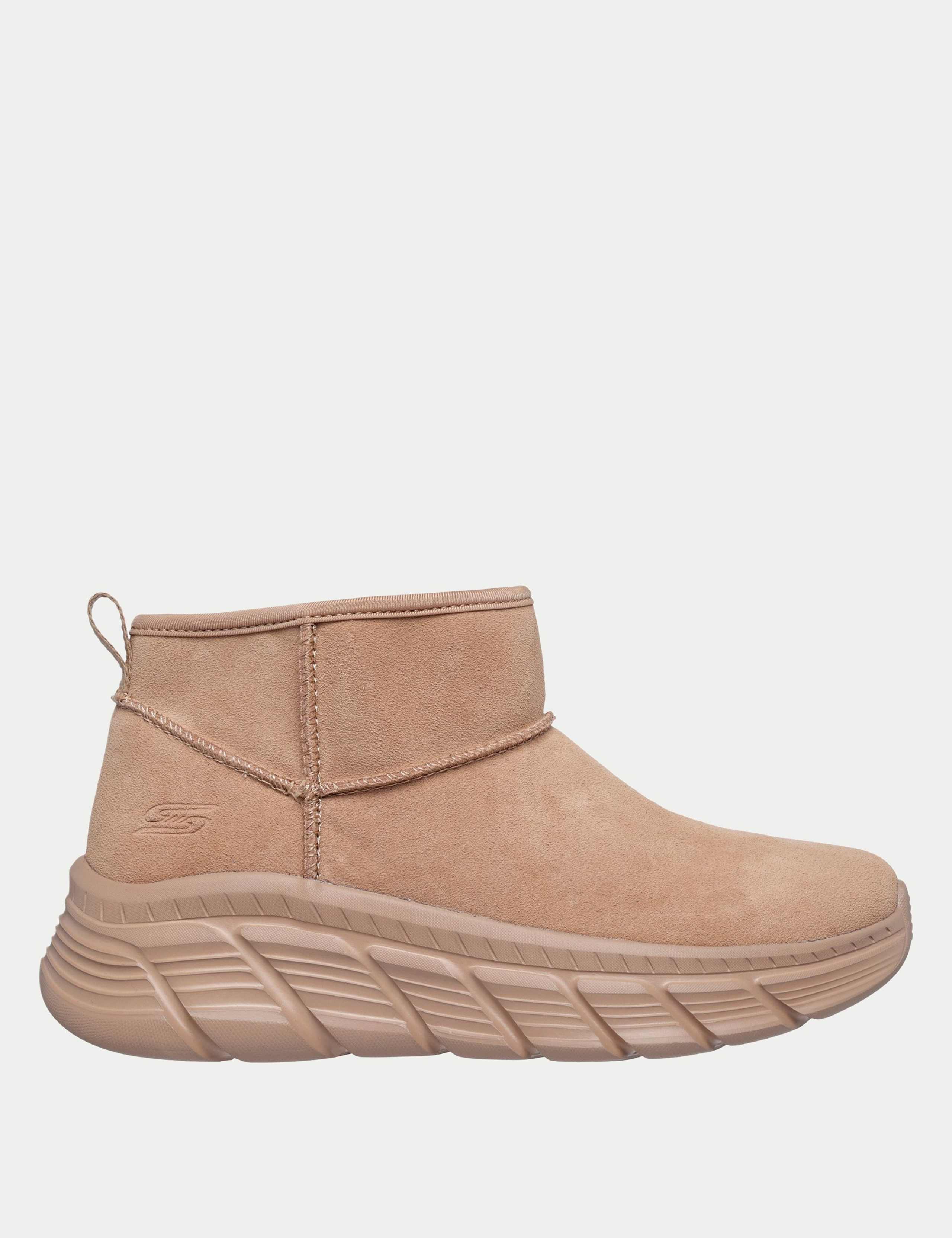 Leather Platform Ankle Boots