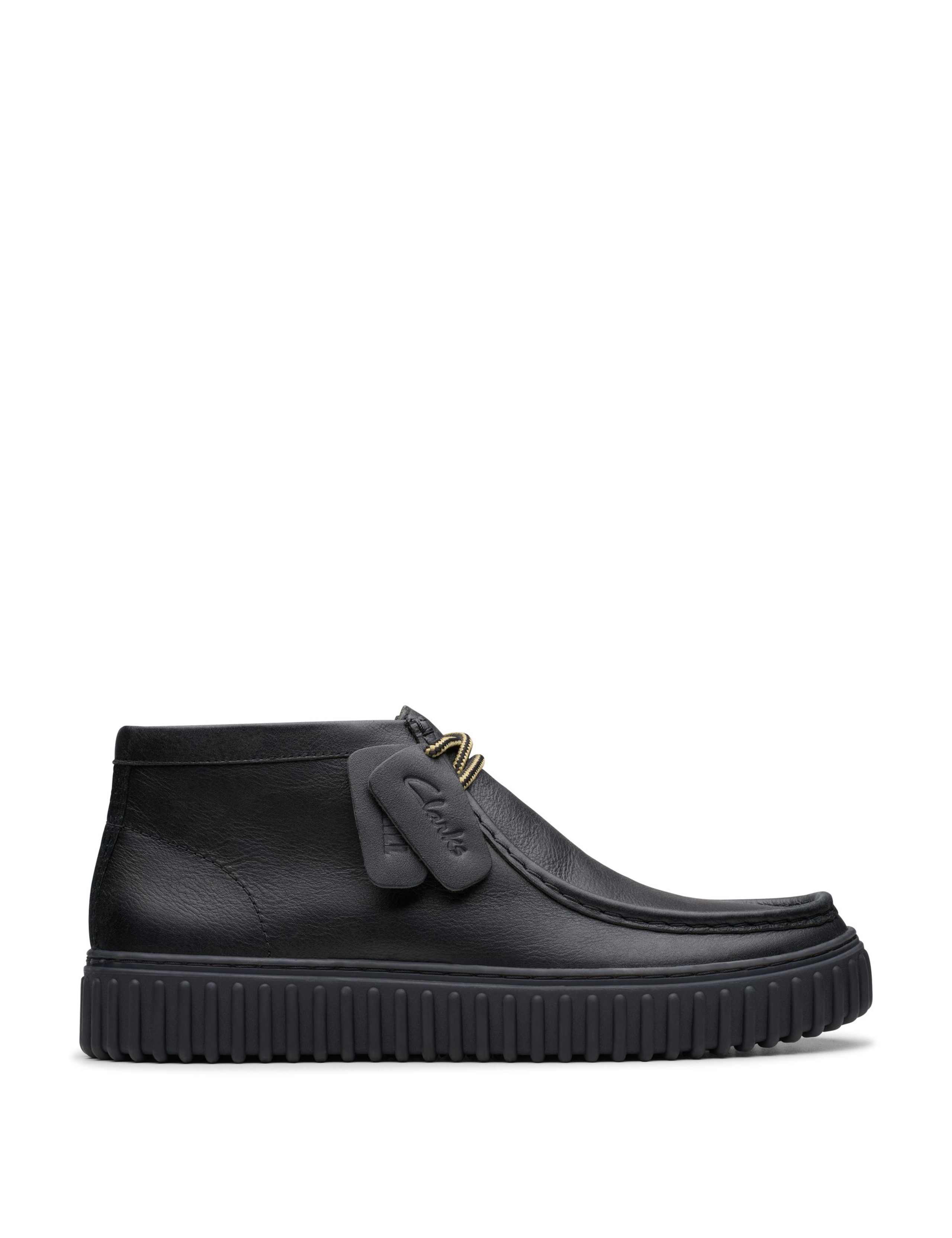 Wide Fit Leather Casual Boots