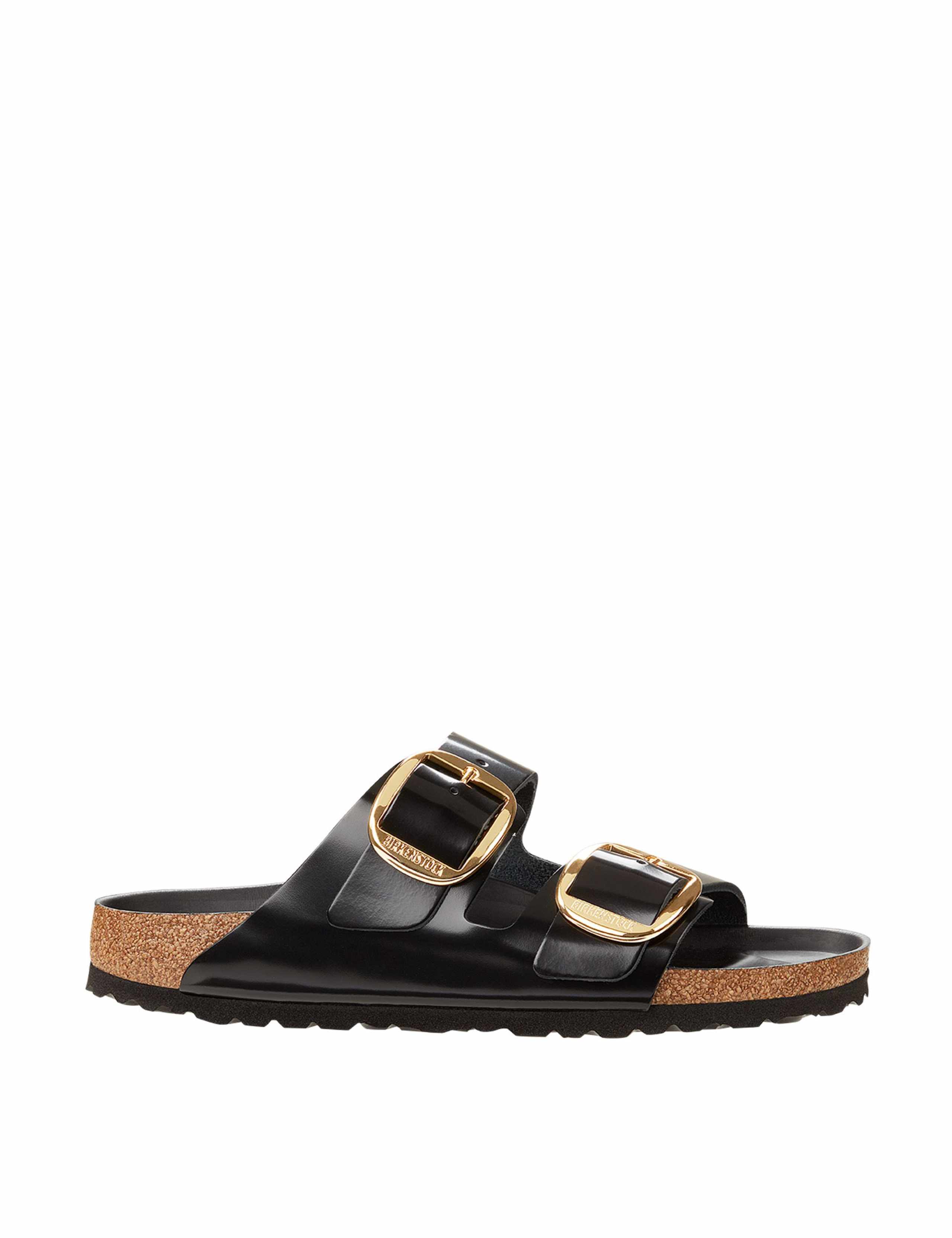 Arizona Big Buckle Patent Leather Sandals