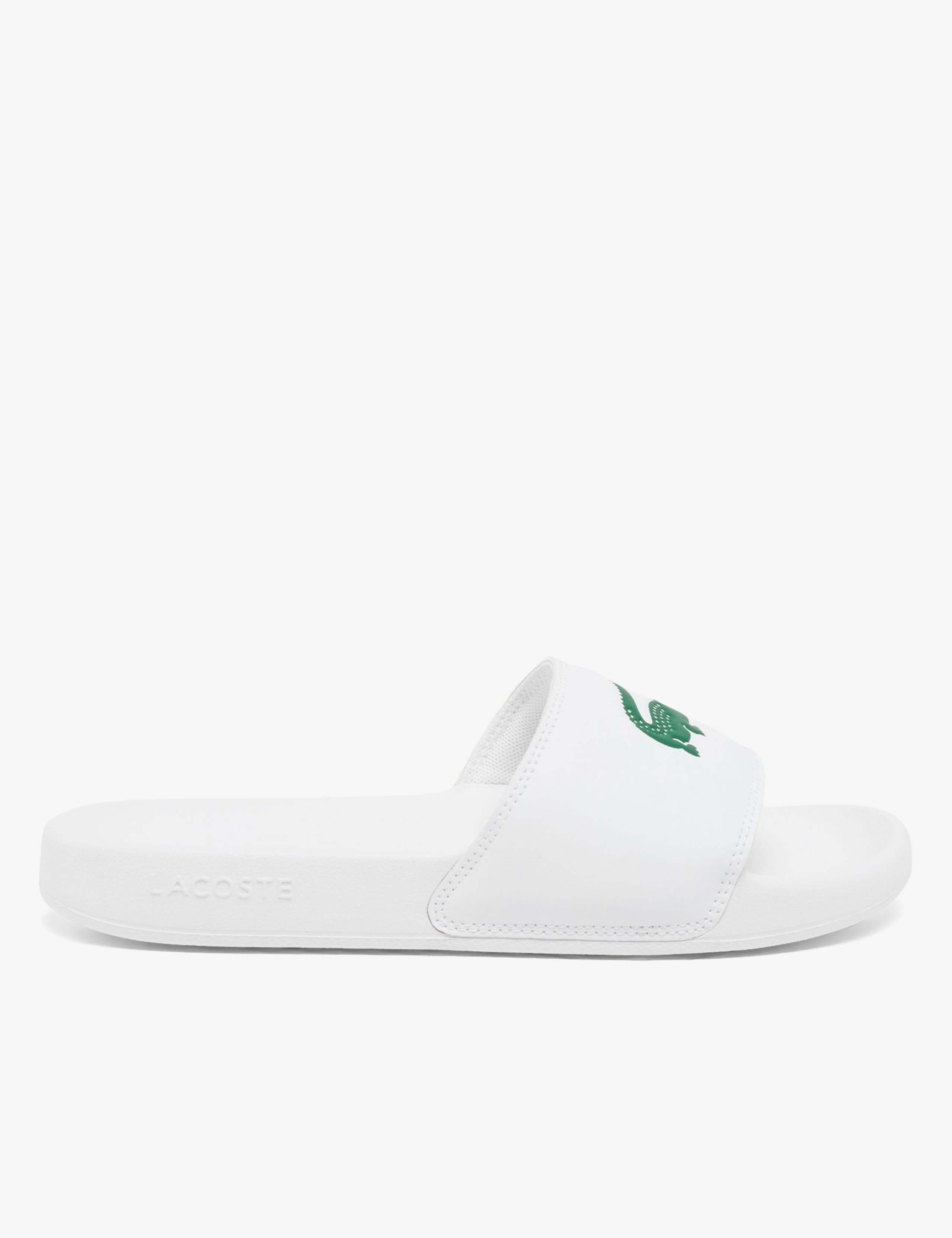 Leather Flat Footbed Sliders