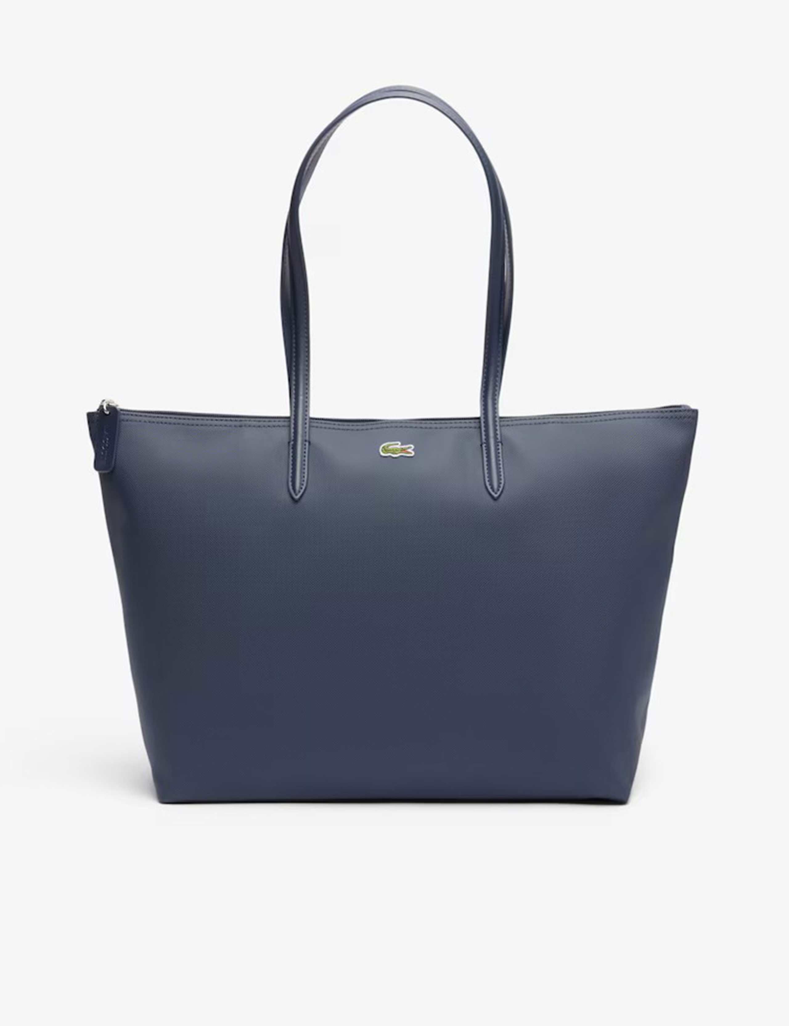 Zip Detail Top Handle Shopper Tote Bag