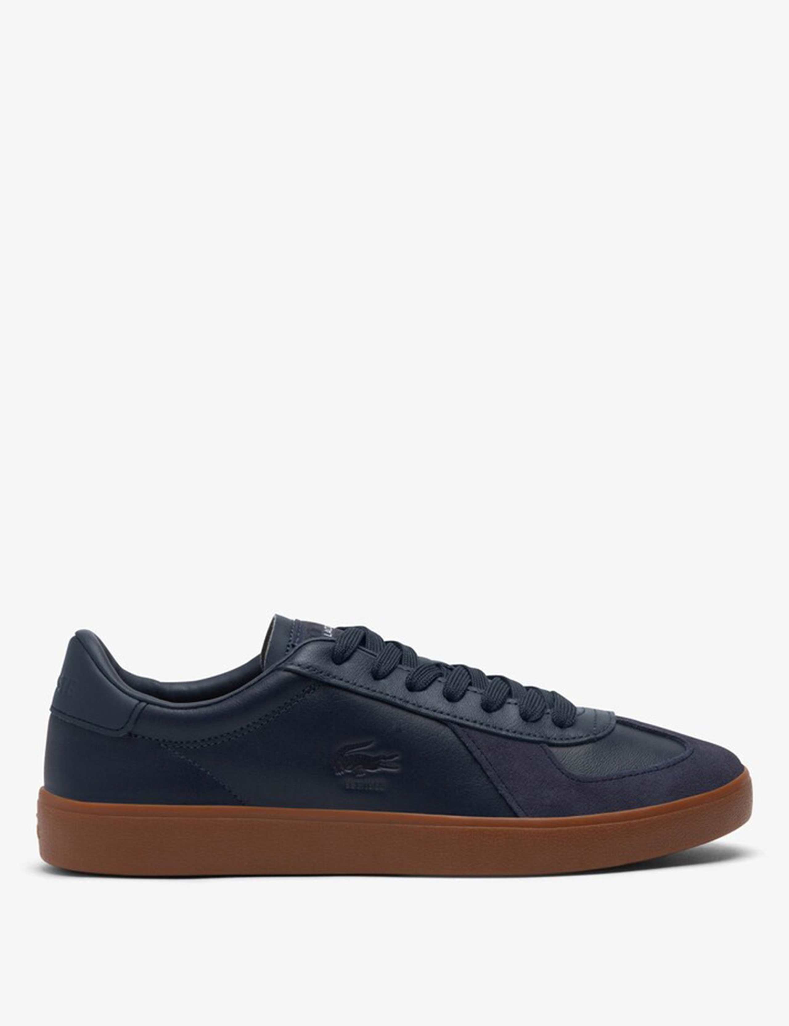 Leather Lace Up Trainers