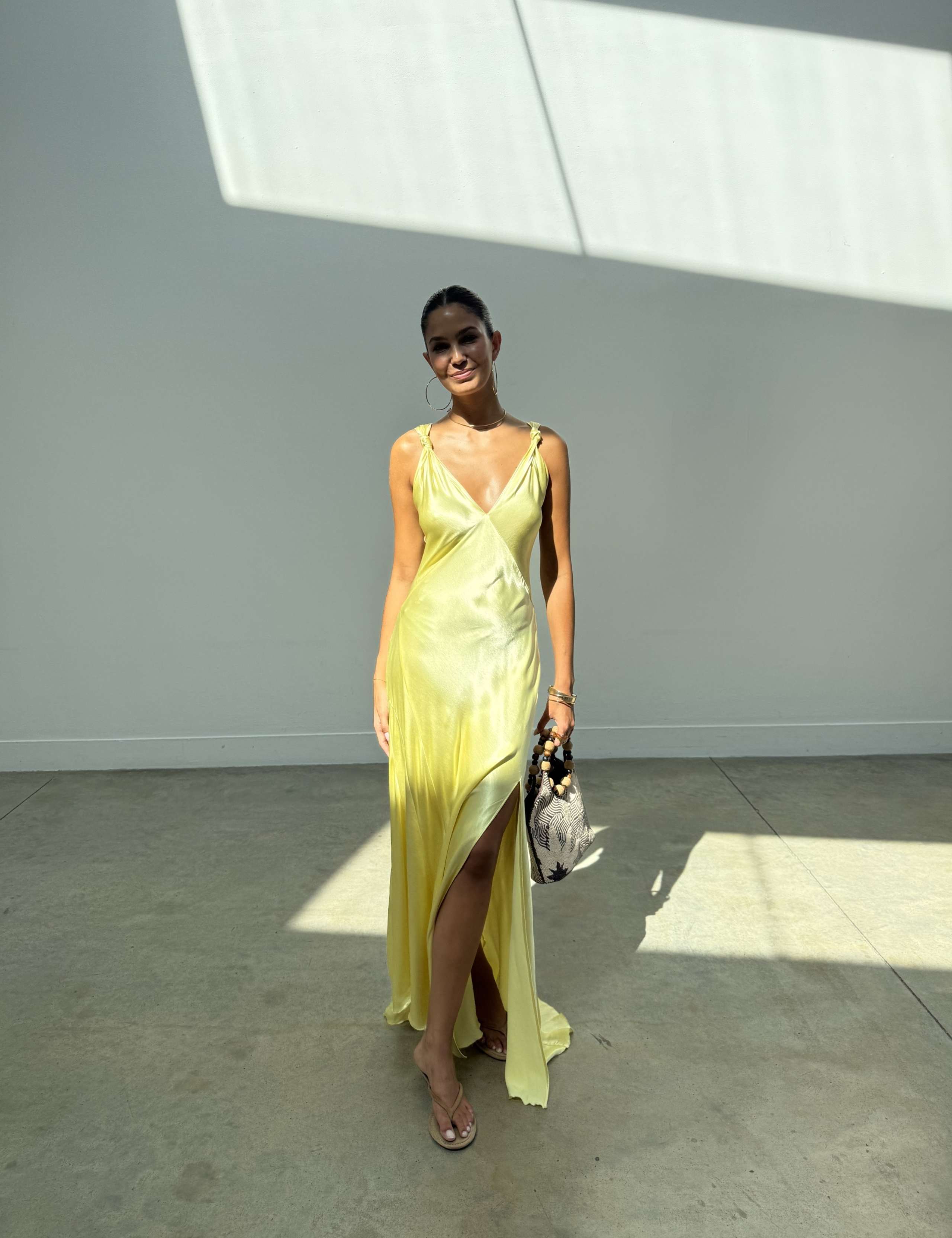 V-Neck Maxi Slip Dress