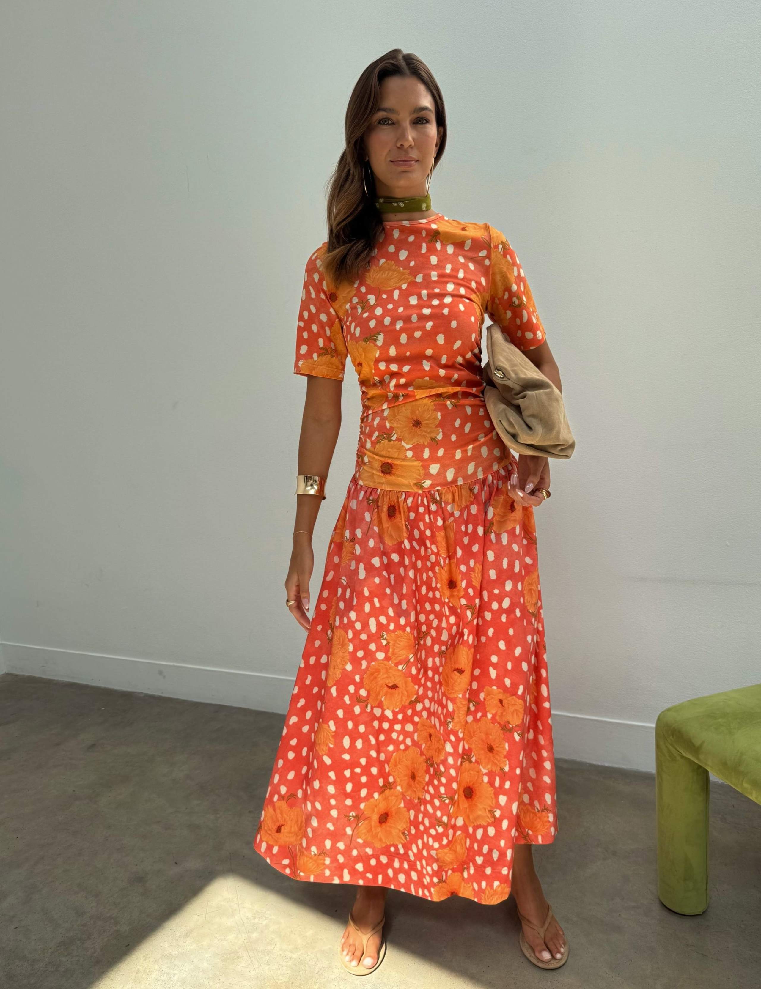 Cotton Rich Poppy Midi Skater Dress