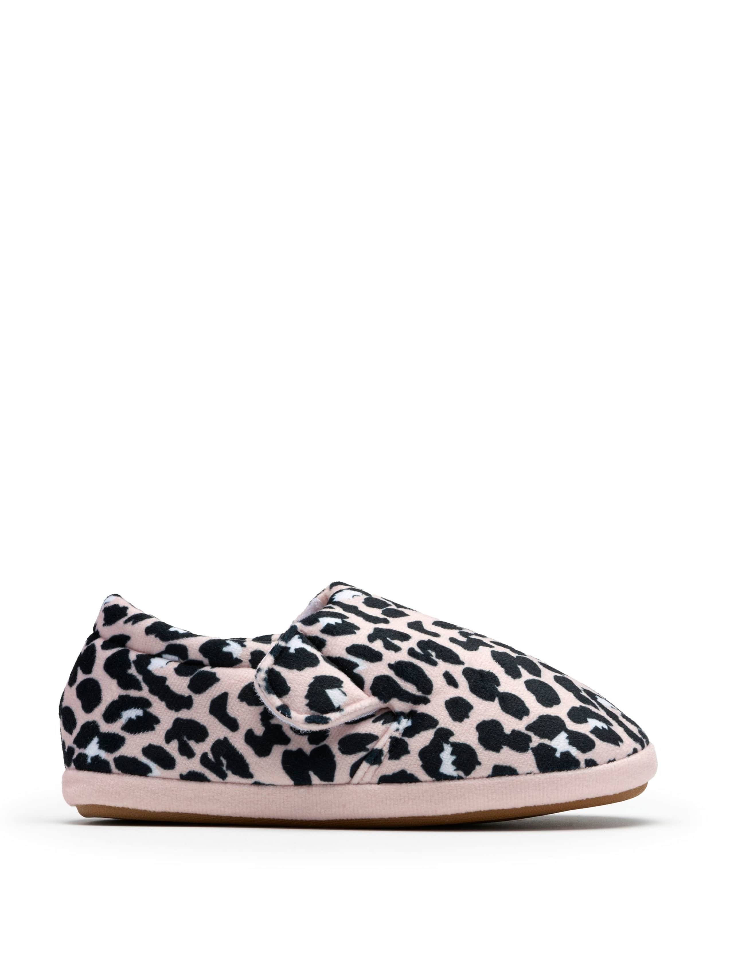 Kids' Animal Print Riptape Slippers (10 Small - 12 Small)