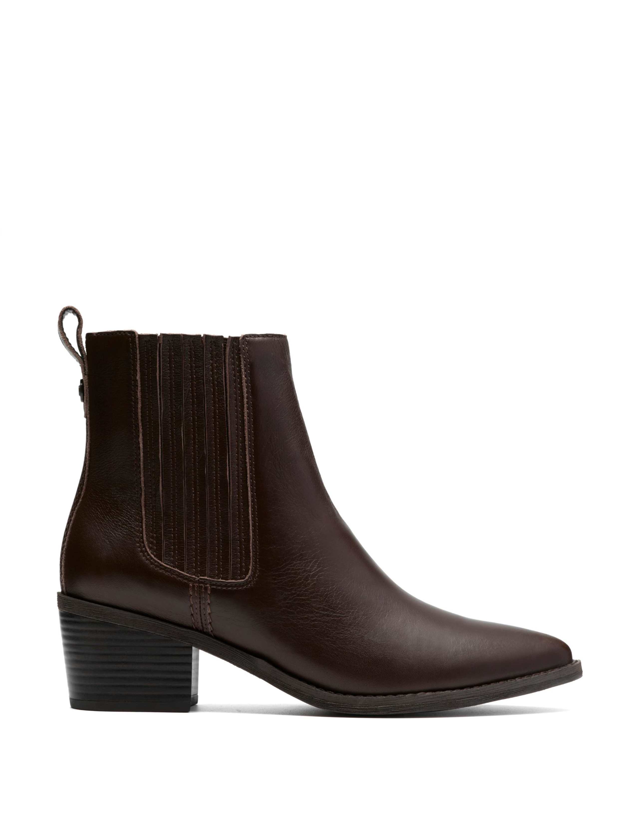 Leather Pointed Chelsea Boots