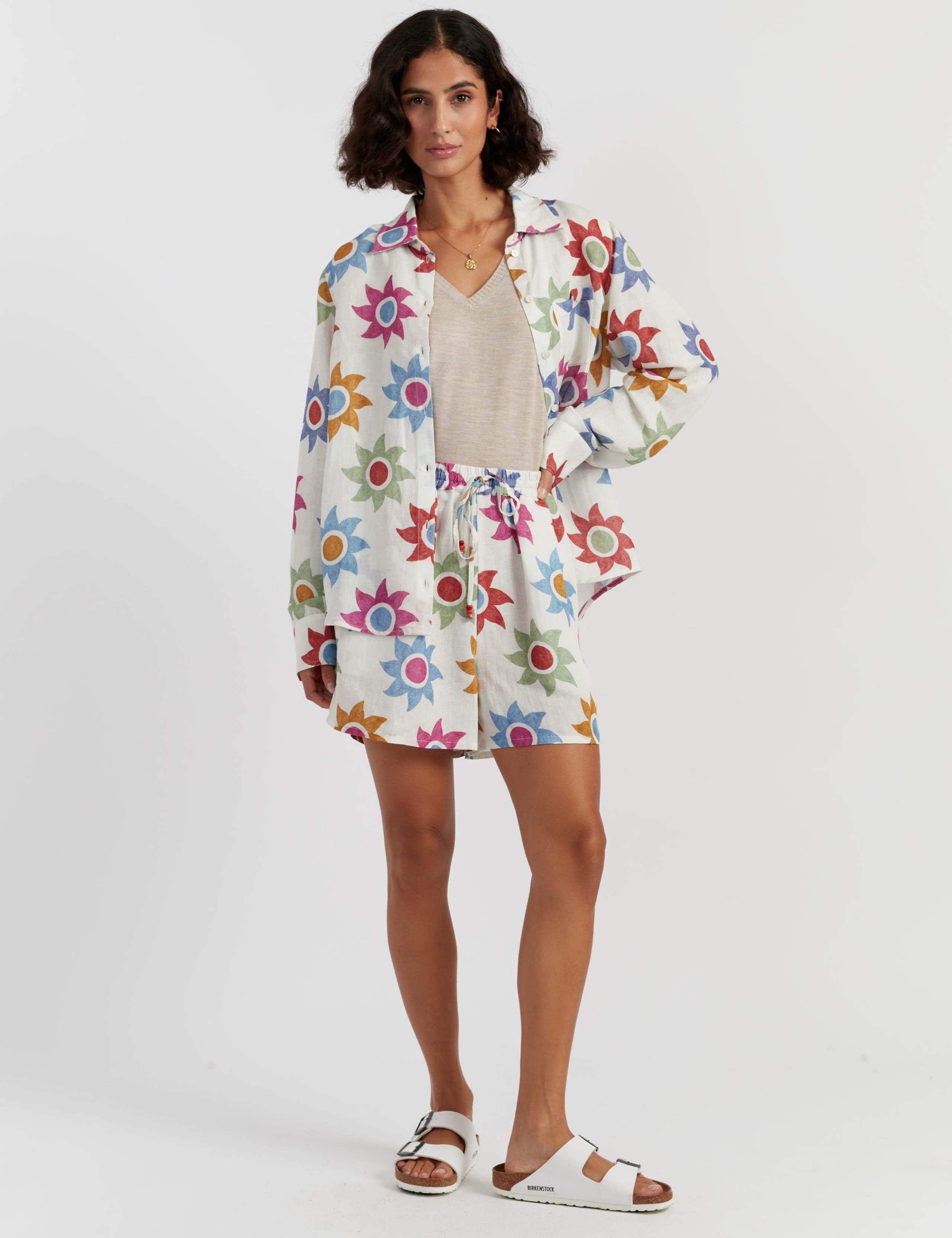 Pure Cotton Floral Shorts