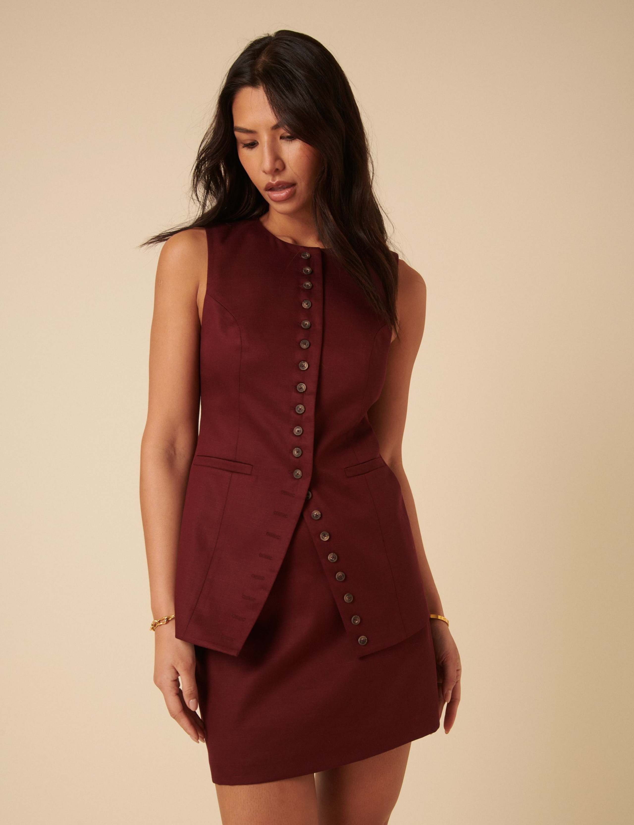 Lyocell Rich Sleeveless Waistcoat