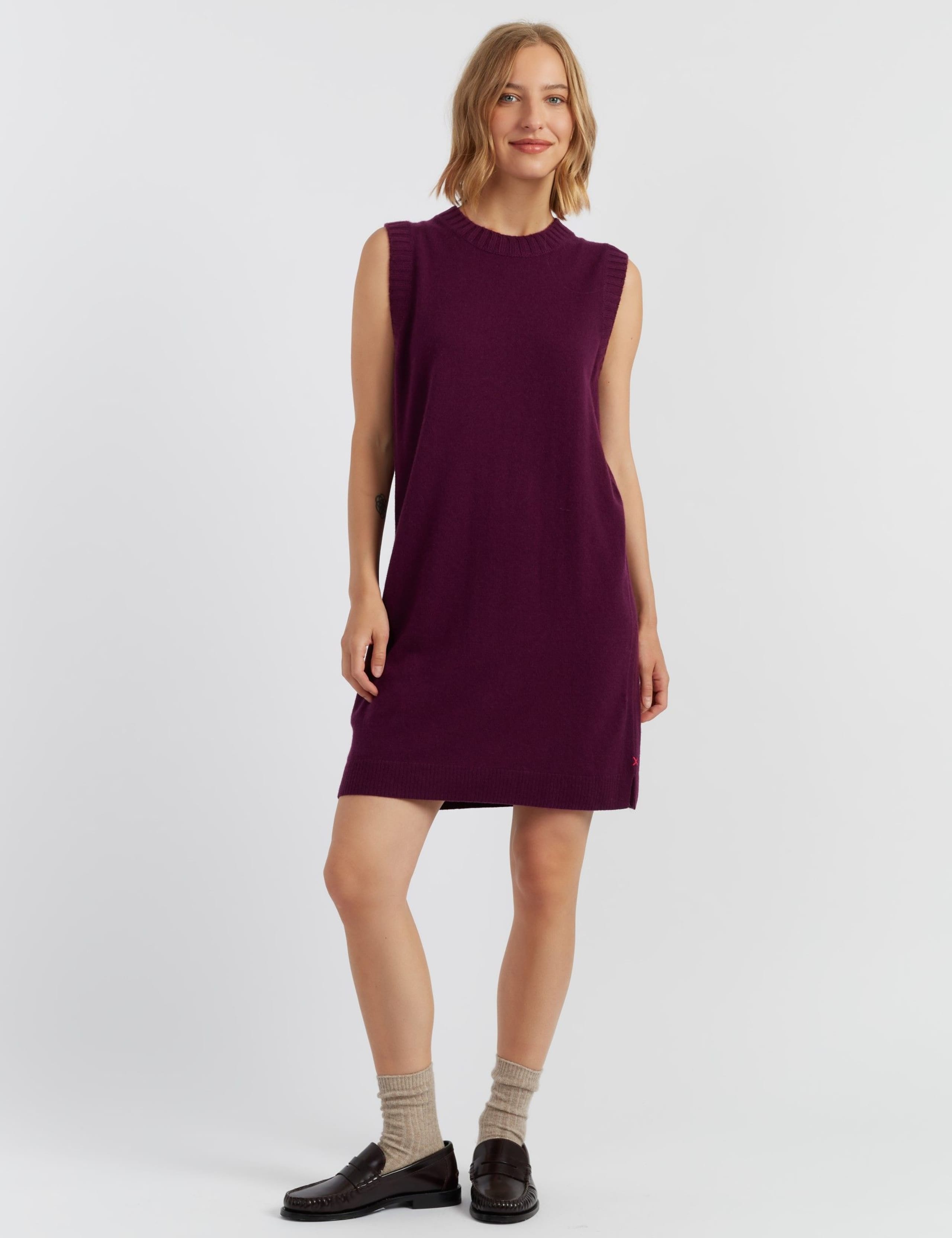 Wool Rich Jumper Dress with Cashmere
