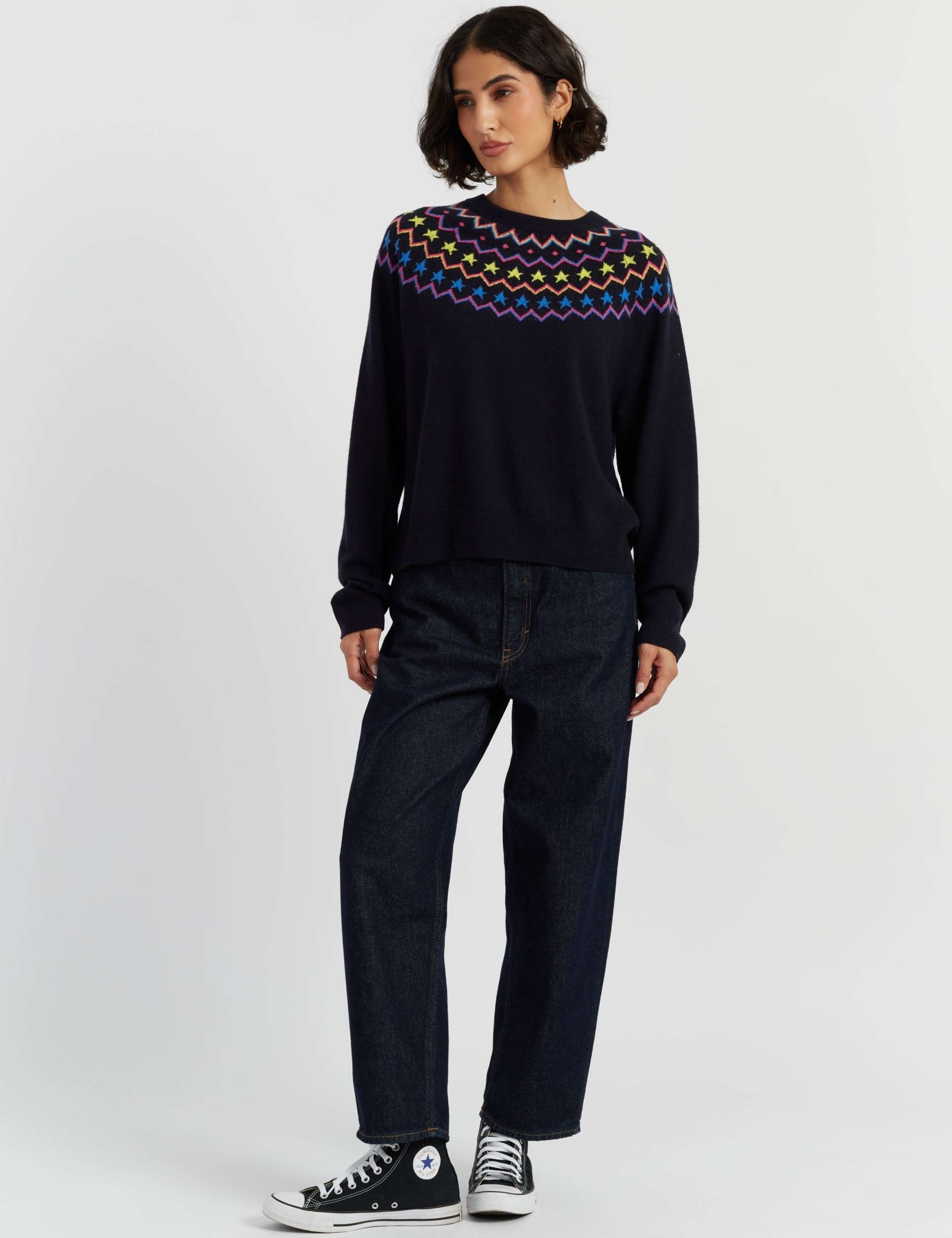 Wool and Cashmere Star Relaxed Jumper