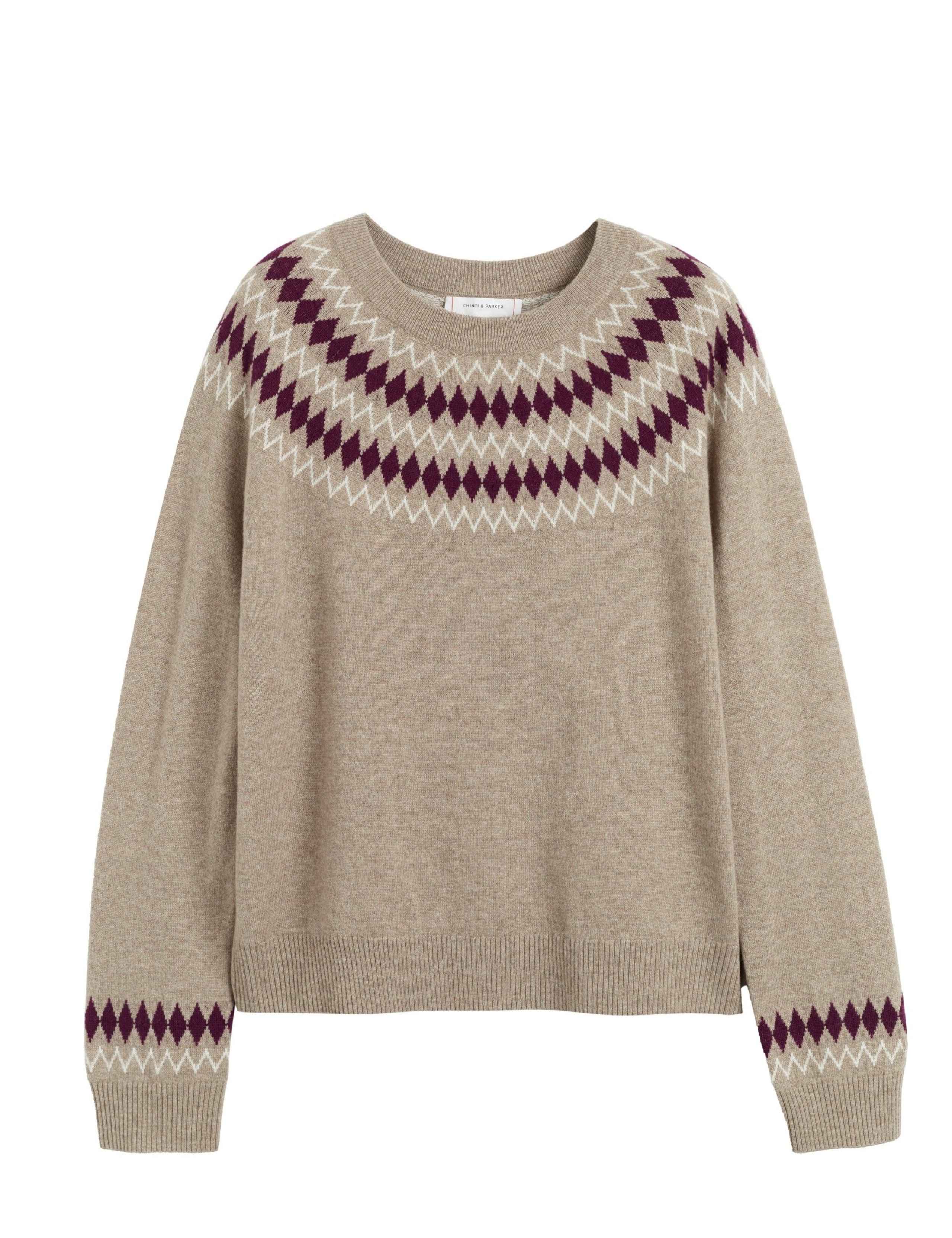 Wool Rich Fair Isle Jumper with Cashmere