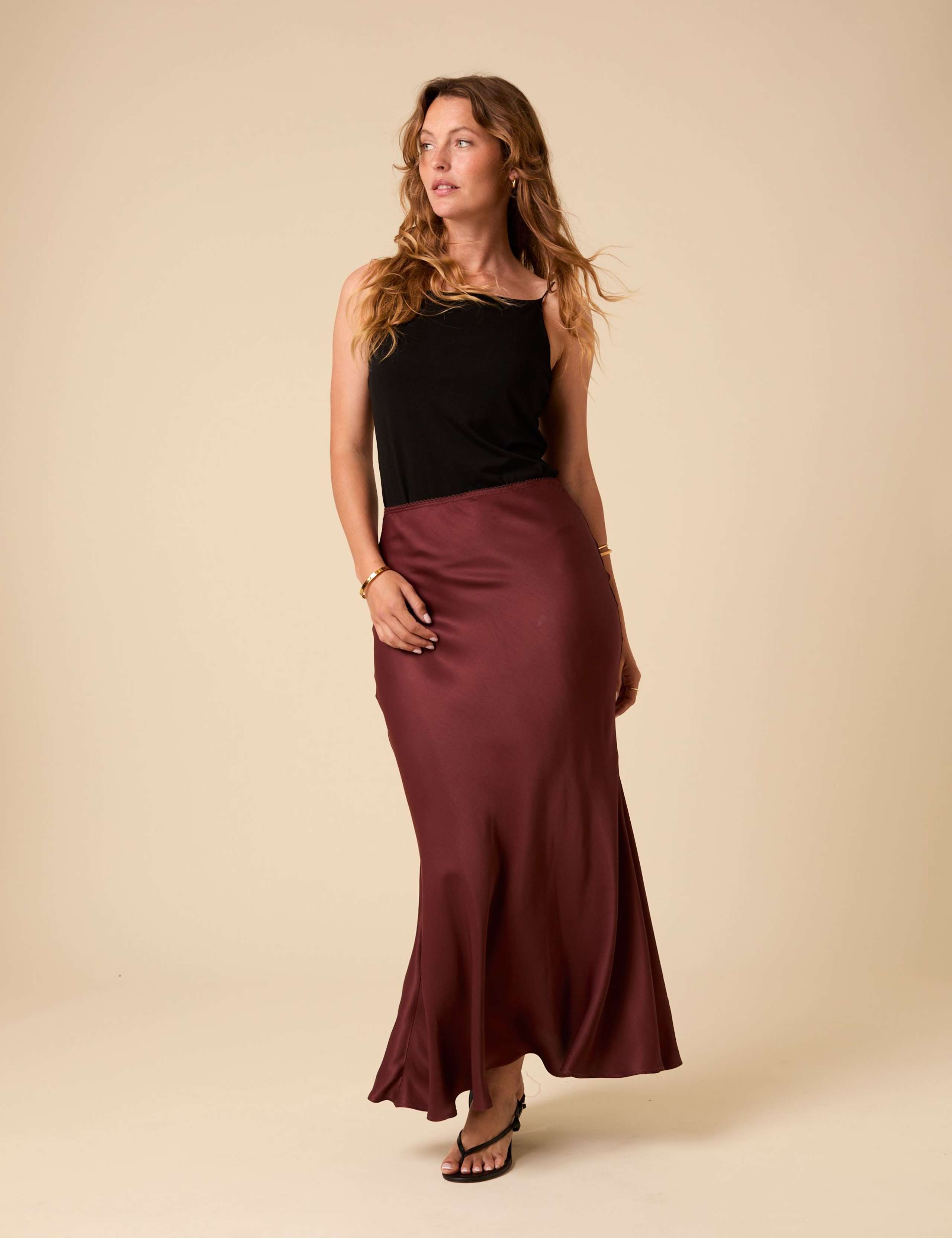 Midi Slip Skirt