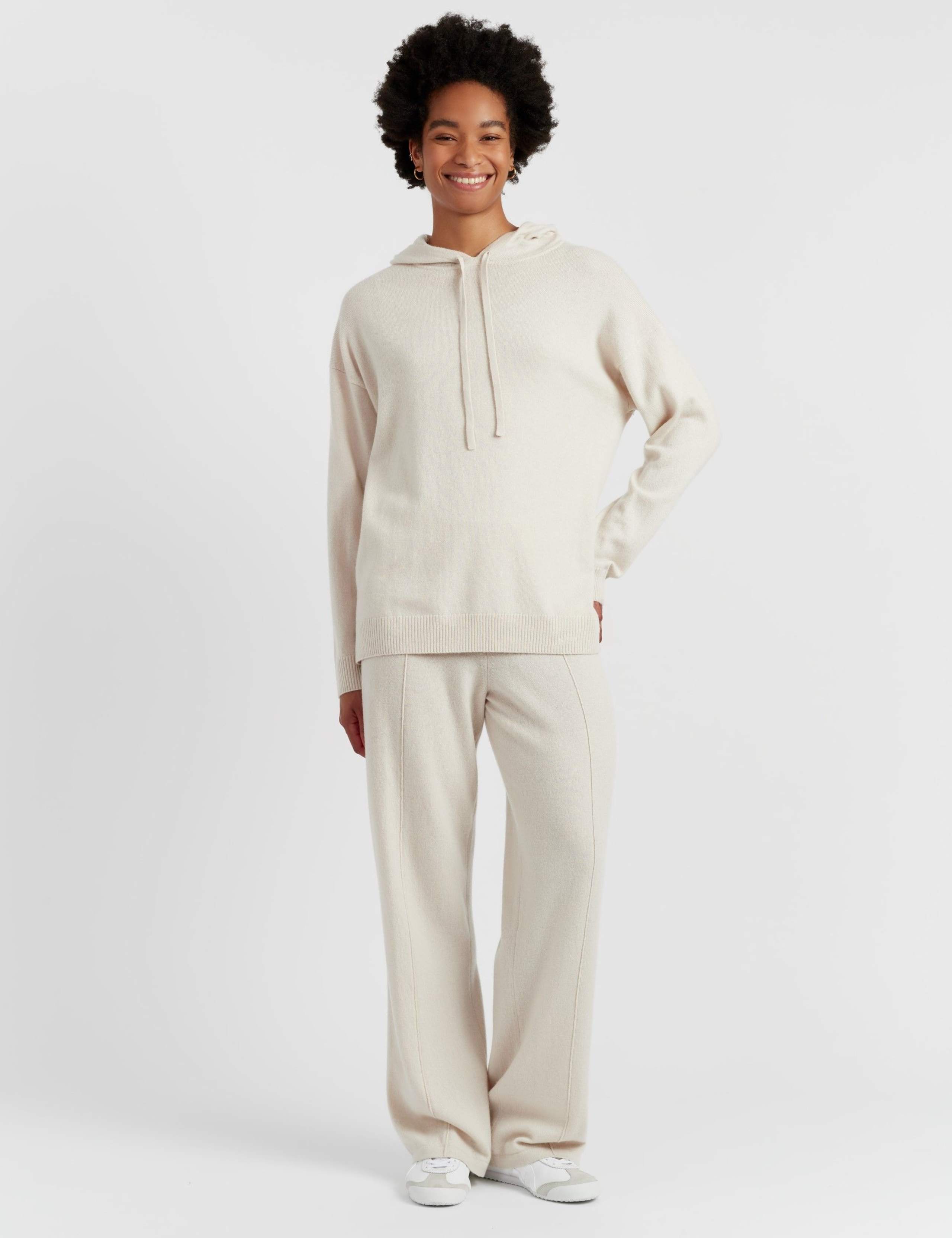 Wool Rich Oversized Hoodie With Cashmere