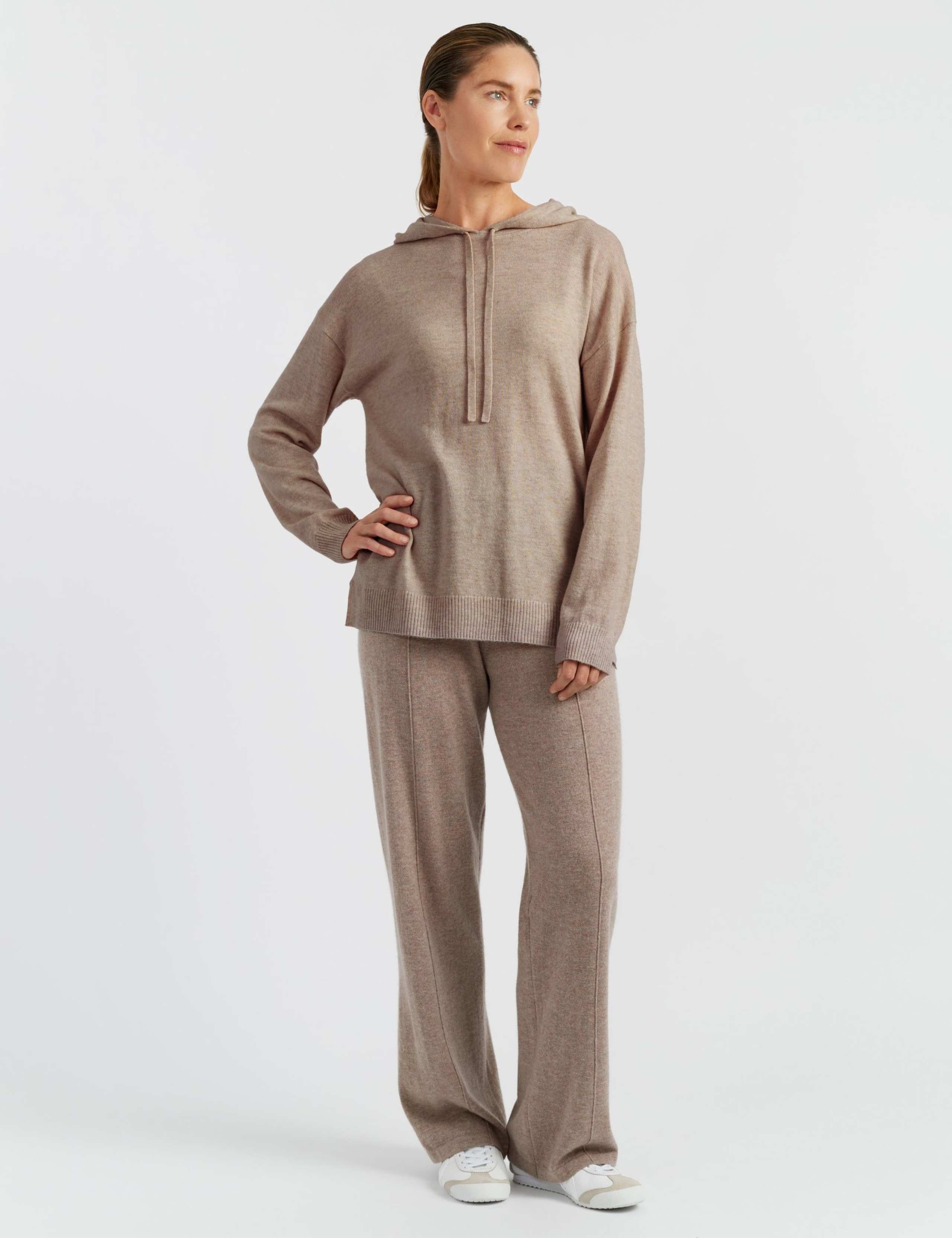 Wool Rich Oversized Hoodie With Cashmere