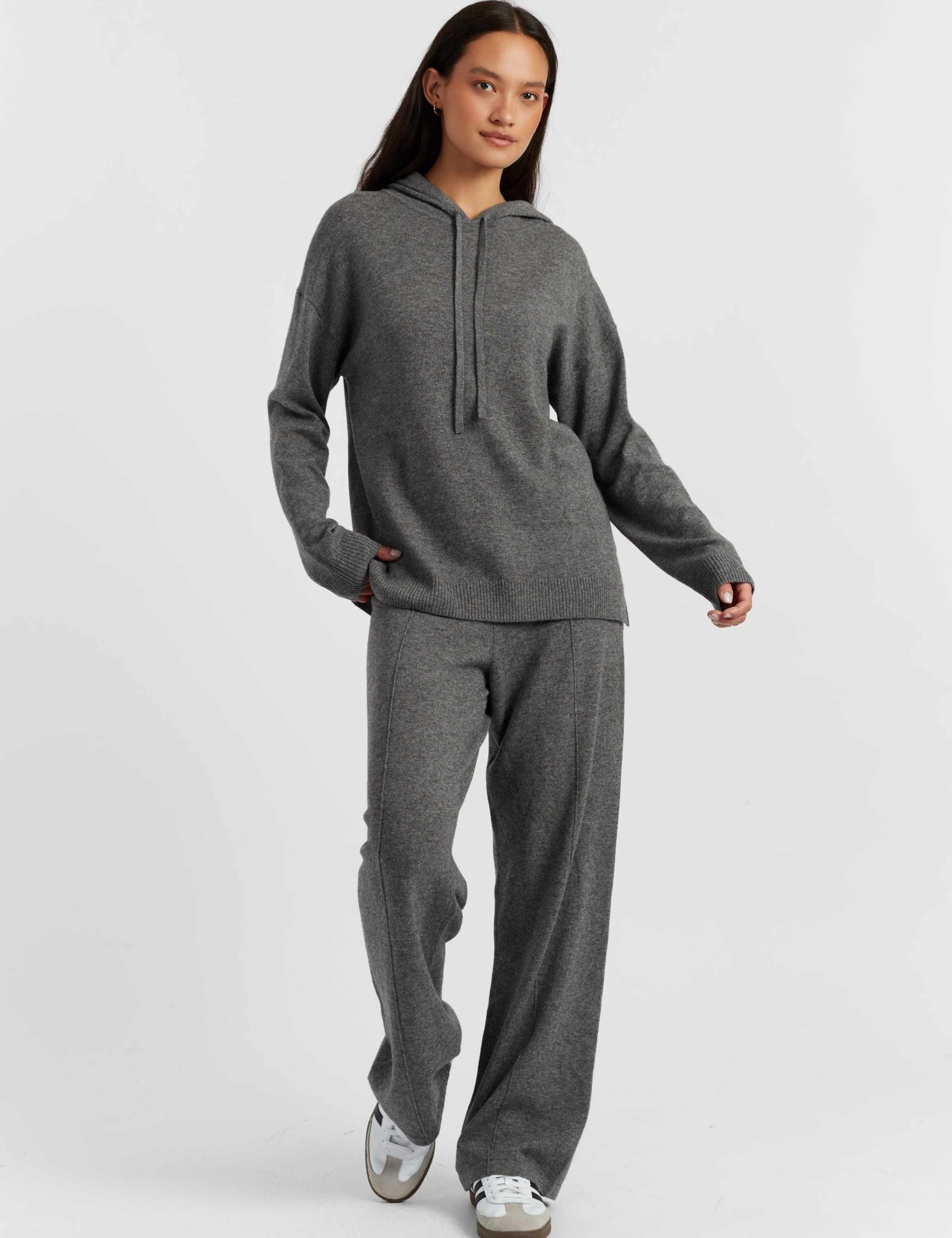 Wool Rich Oversized Hoodie With Cashmere