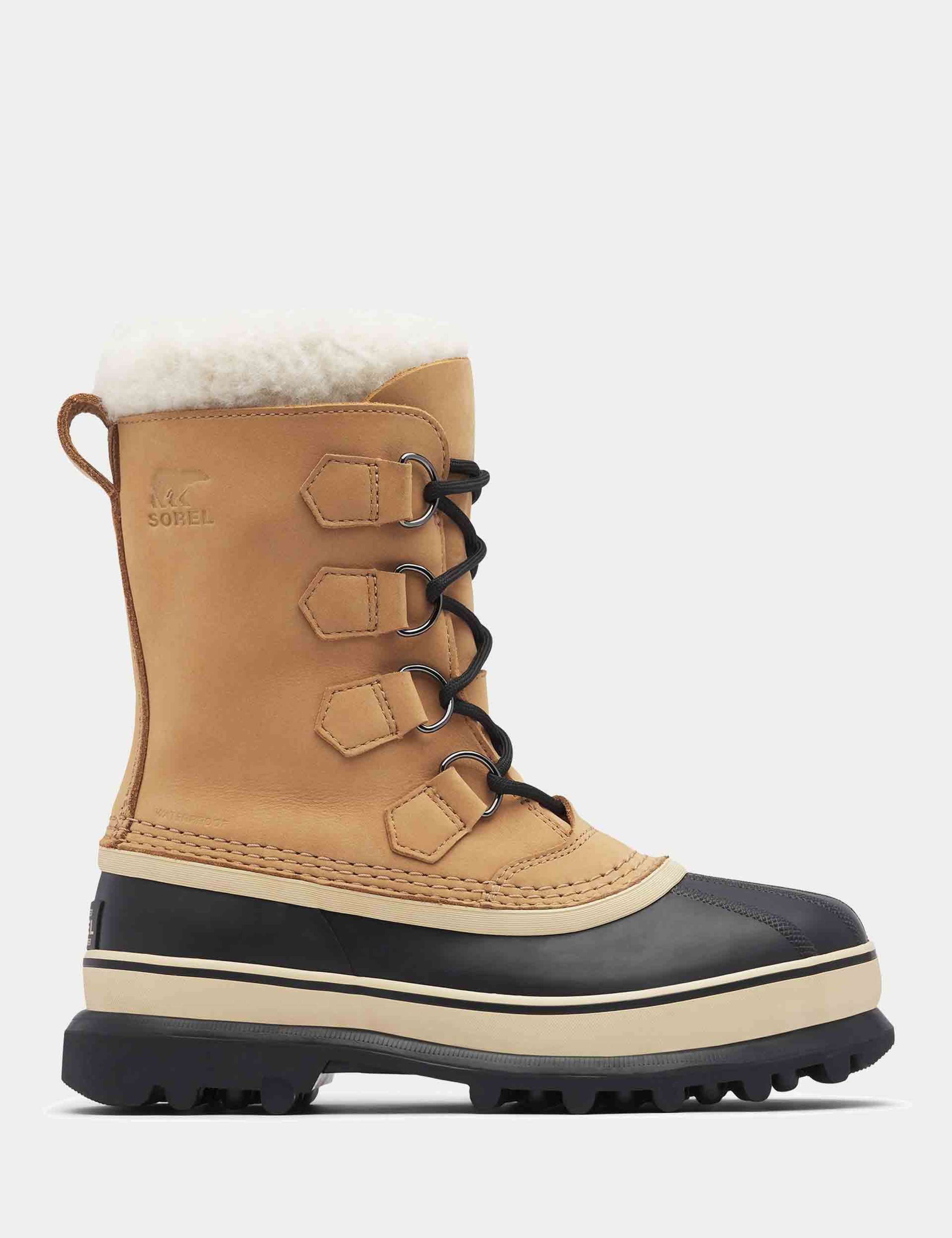 Caribou Leather Faux Fur Lined Mid Calf Boots