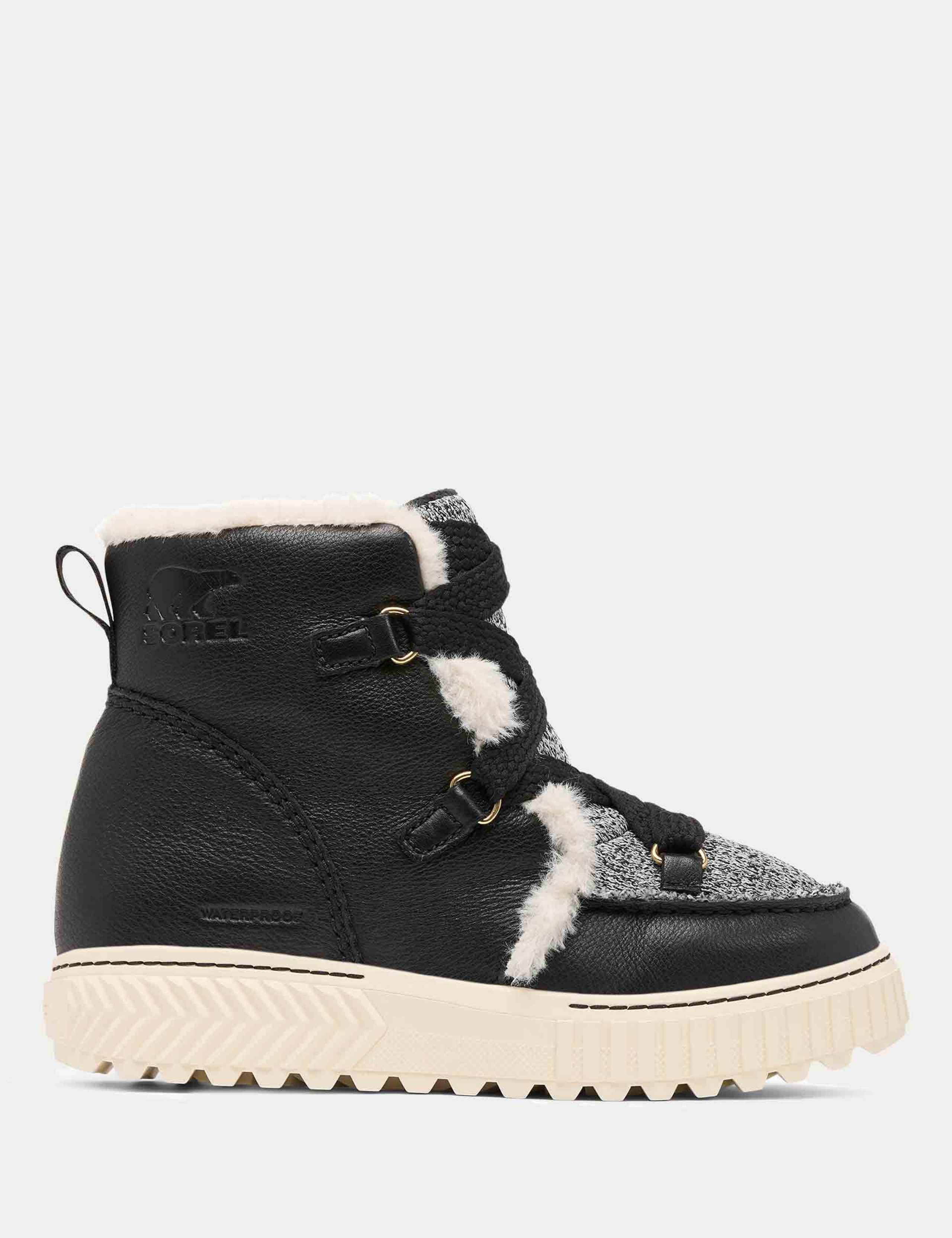Ona Ave Leather Faux Fur Lined Winter Boots